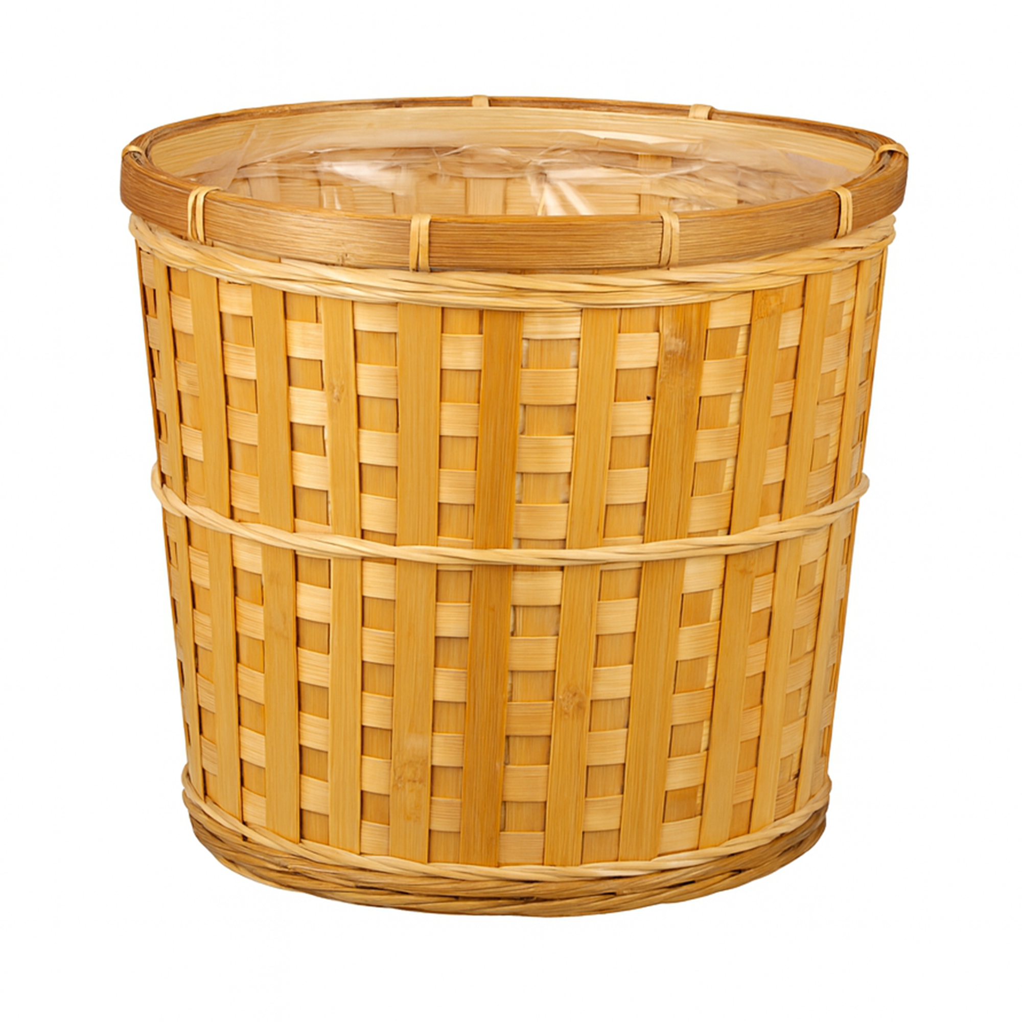 HARD WICKER POT COVER - 12" - Natural