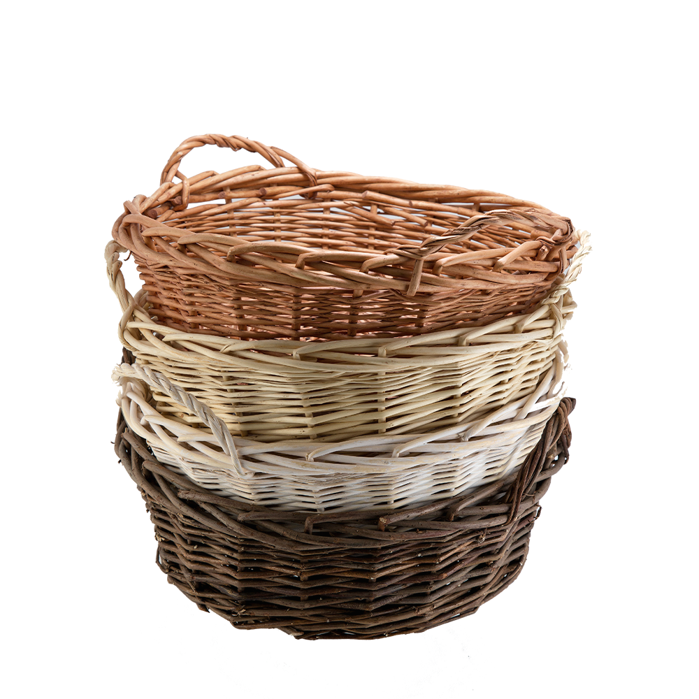 ARRANGEMENT BASKET ASSORTED COLORES, SET OF 4 - 14"