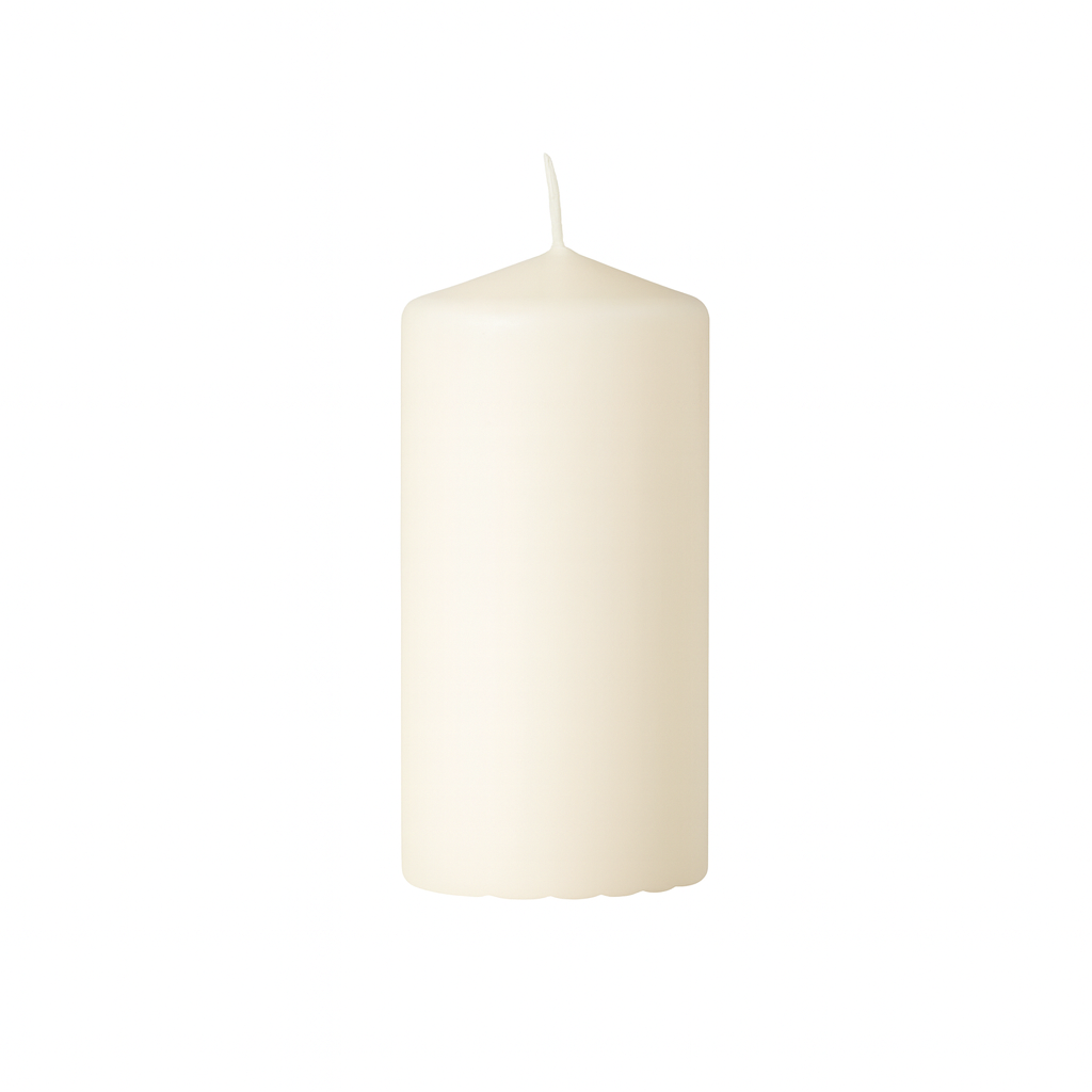 PILLAR CANDLE - 3" × 6" - Ivory - 12-Piece per Pack