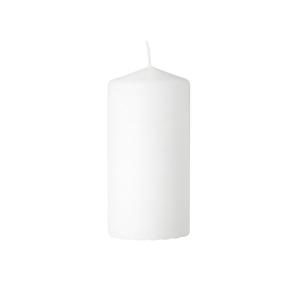 PILLAR CANDLE - 3" × 6" - White - 12-Piece per Pack