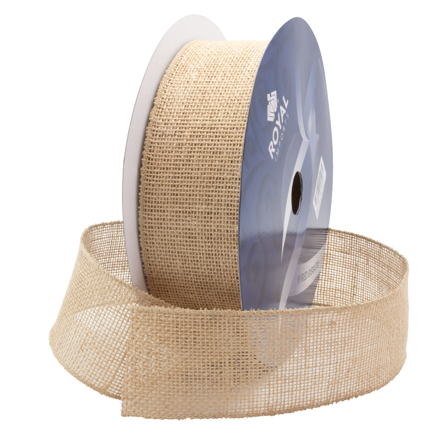 BURLAP RIBBON W/ WIRED EDGE | 25-Yards per Roll - 2 1/2"
