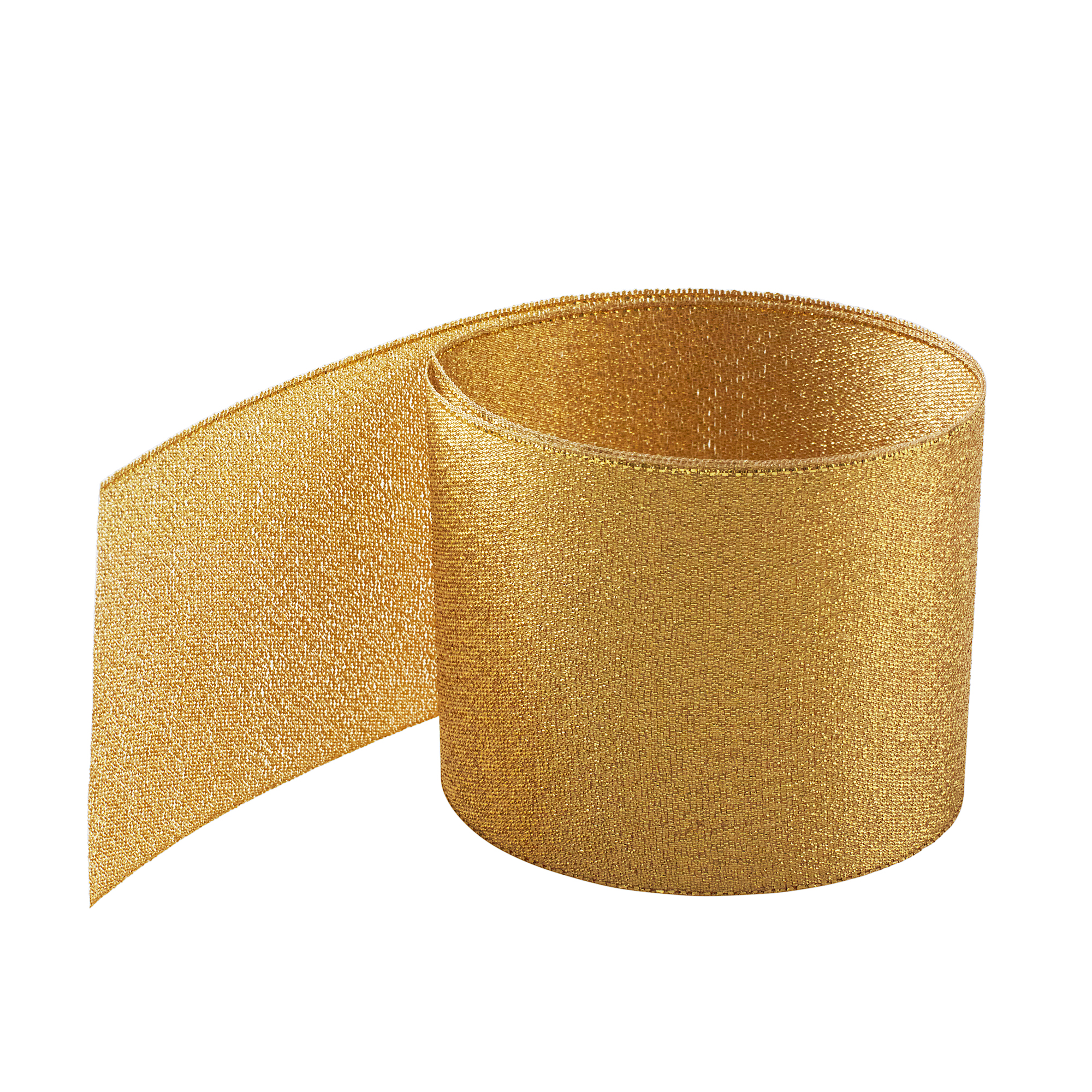 METALLIC RIBBON | 25-Yards per Roll - 2 1/2" - Gold