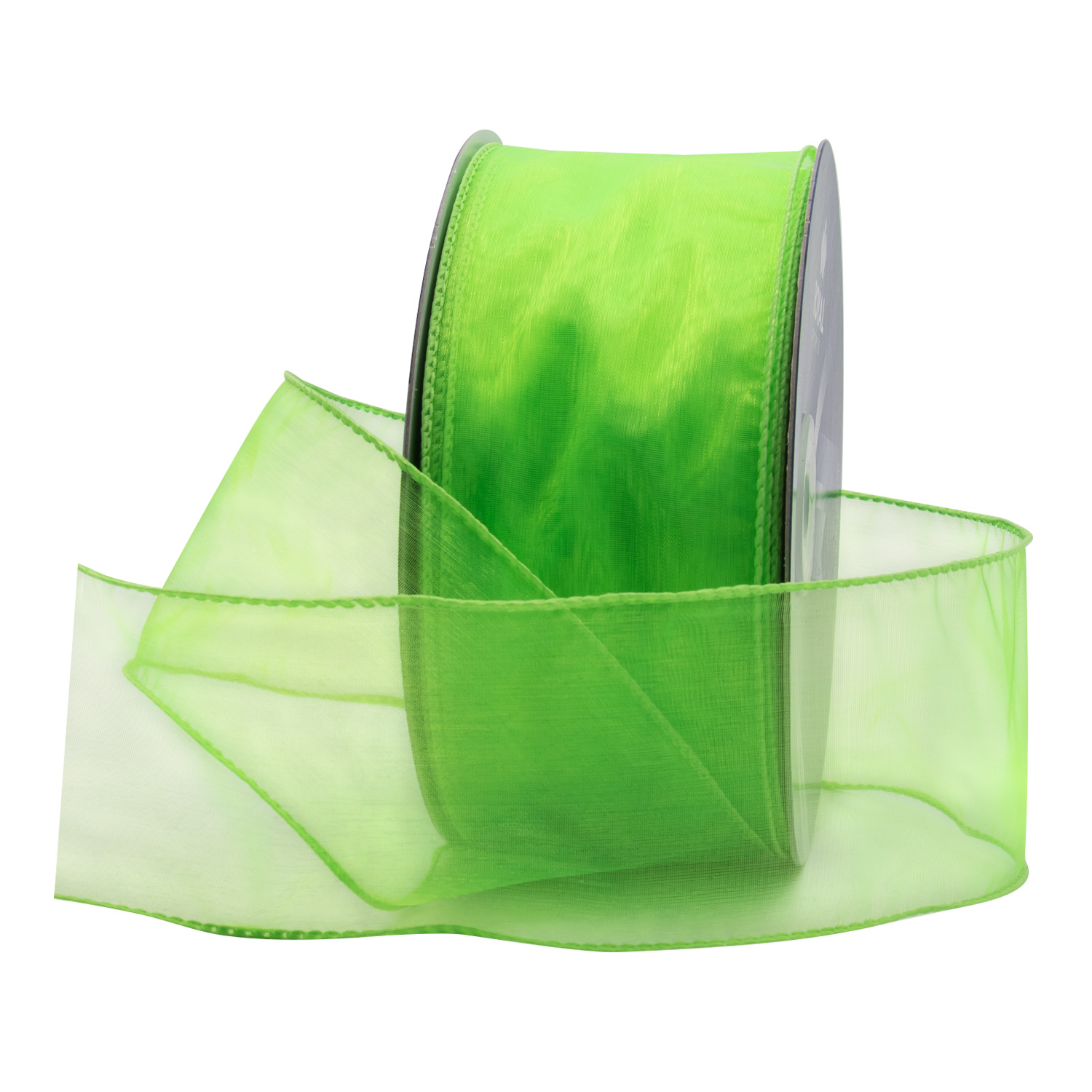 WIRED SHEER RIBBON | 50-Yards per Roll - 2 1/2" - Lime