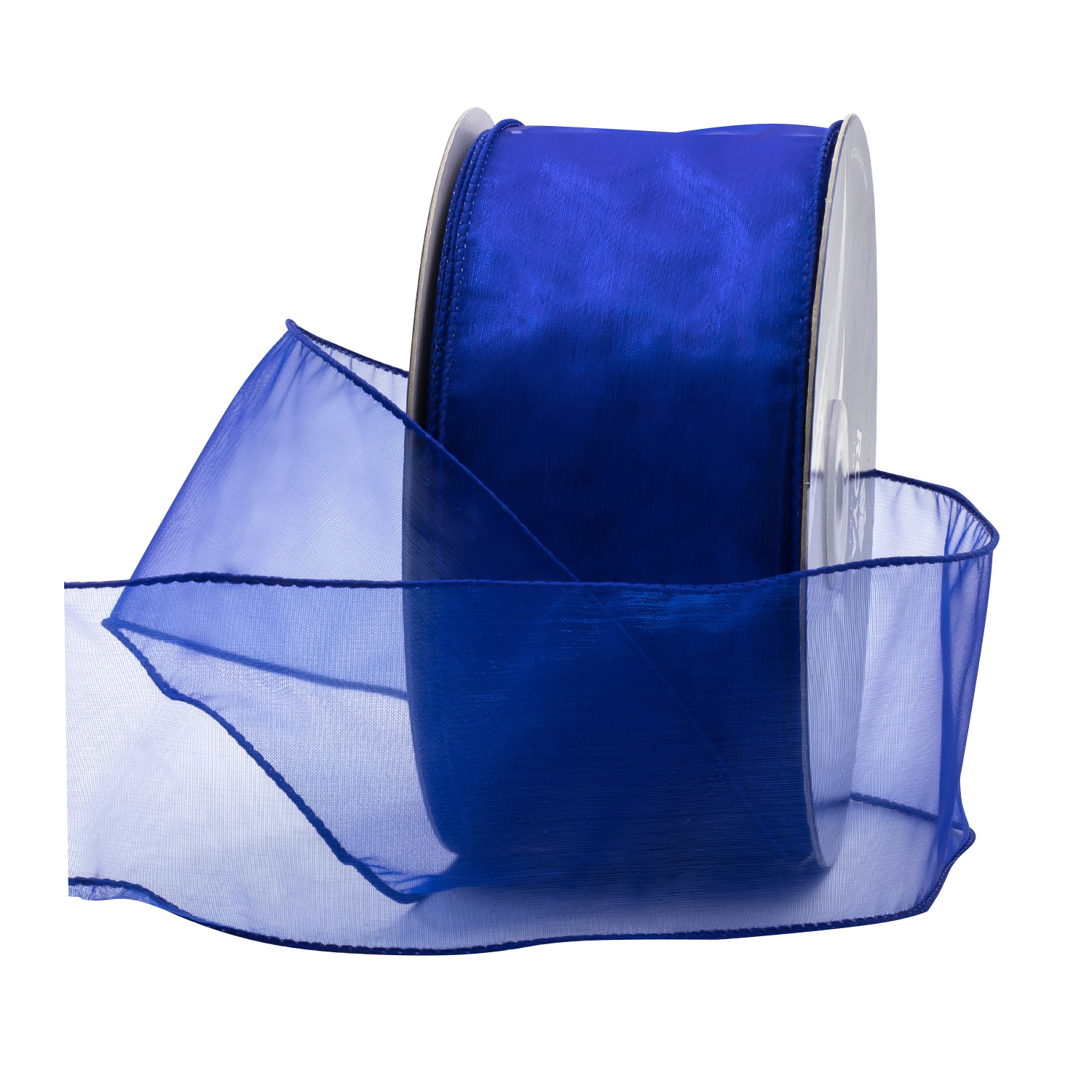 WIRED SHEER RIBBON | 50-Yards per Roll - 2 1/2" - Royal Blue