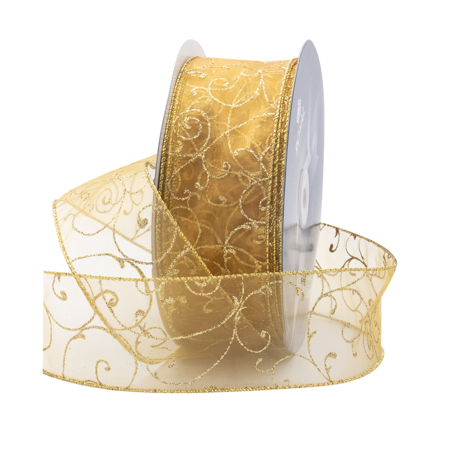 SWIRL RIBBON | 50-Yards per Roll - Gold