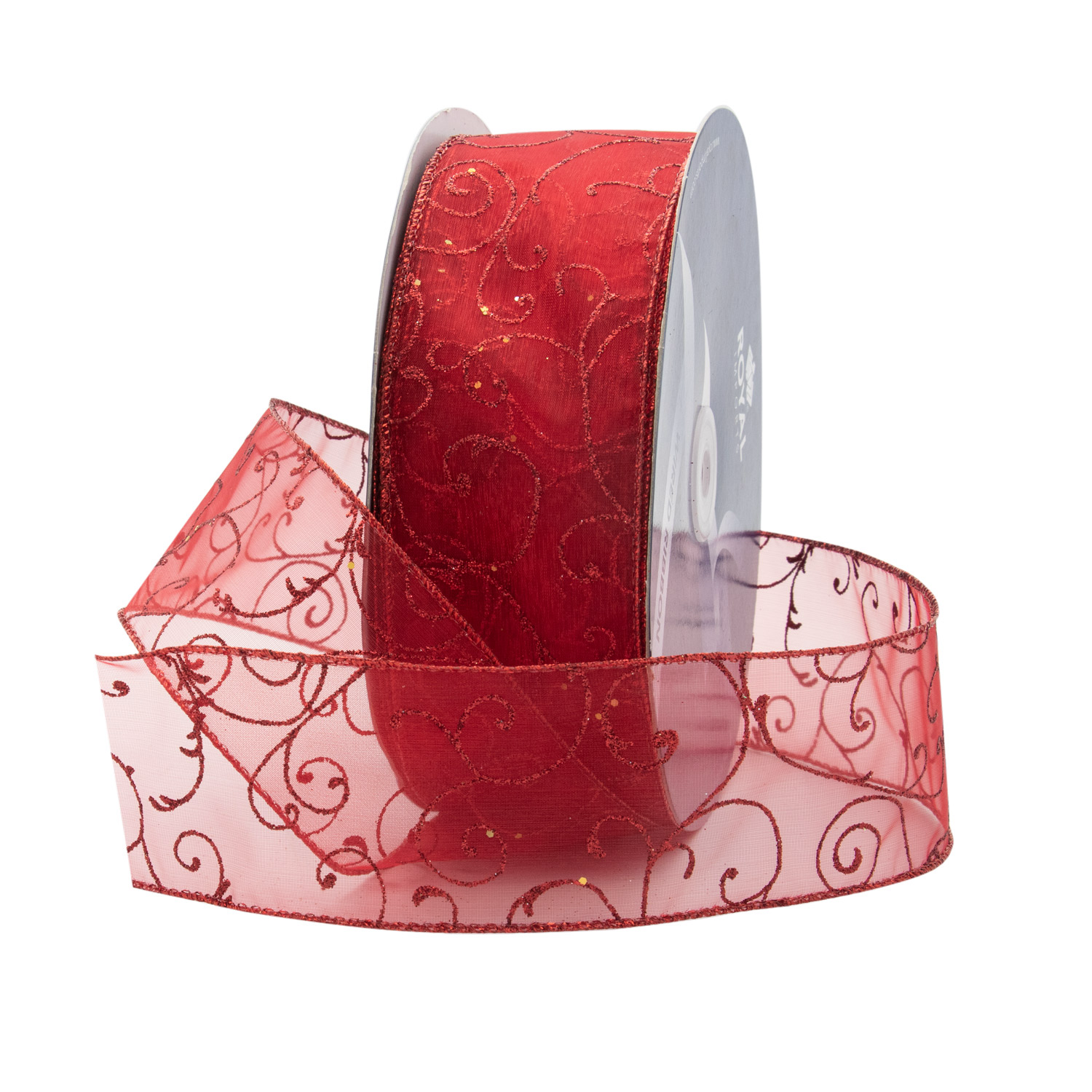 SWIRL RIBBON | 50-Yards per Roll - Red