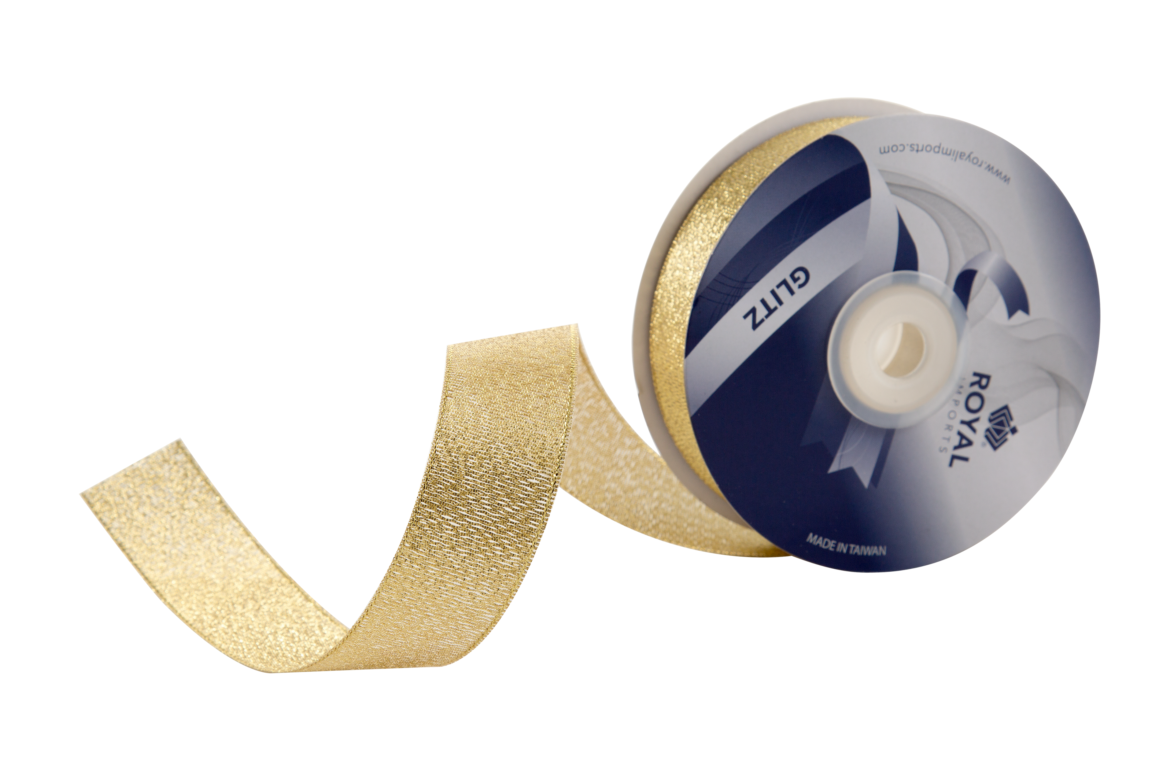 METALLIC RIBBON | 25-Yards per Roll - 1" - Gold