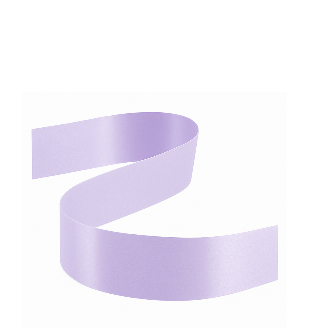 DOUBLE FACED SATIN RIBBON | 50-Yards Per Roll - 1 1/2" - Lavender