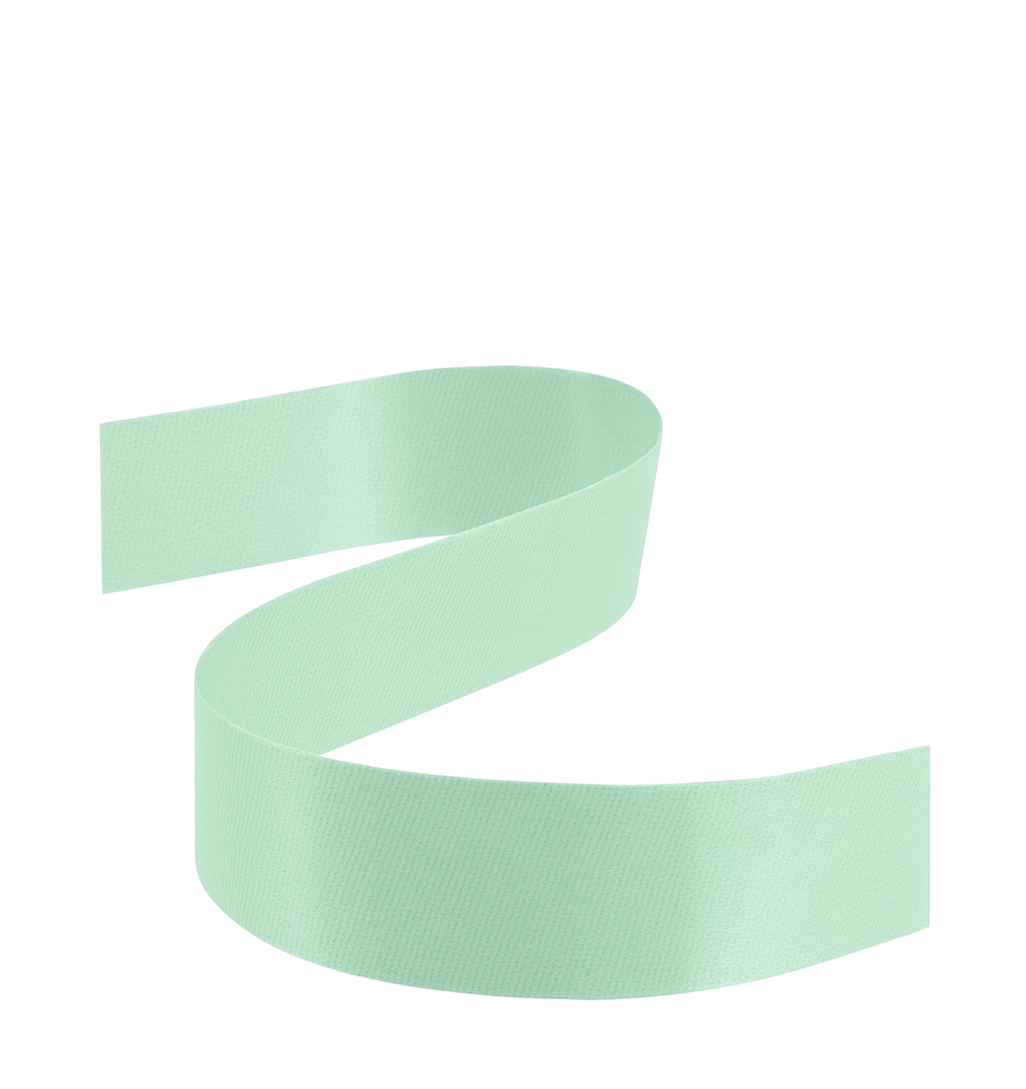 DOUBLE FACED SATIN RIBBON | 50-Yards Per Roll - 1 1/2" - Mint Green