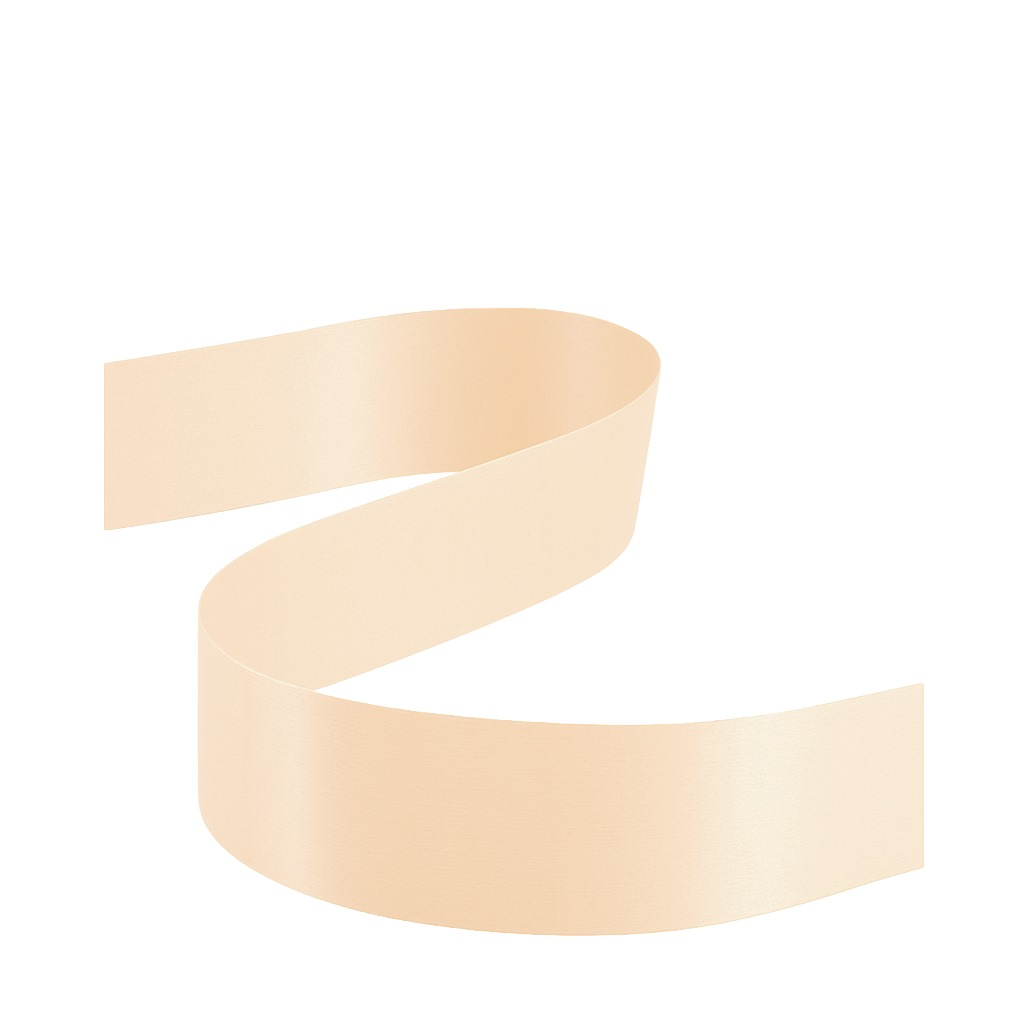 DOUBLE FACED SATIN RIBBON | 50-Yards Per Roll - 1 1/2" - Peach