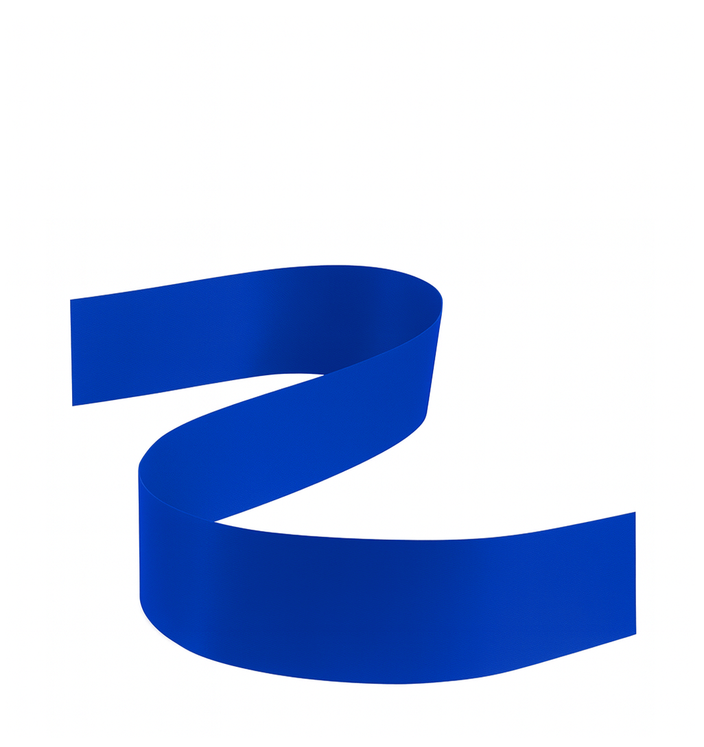 DOUBLE FACED SATIN RIBBON | 50-Yards Per Roll - 1 1/2" - Royal Blue