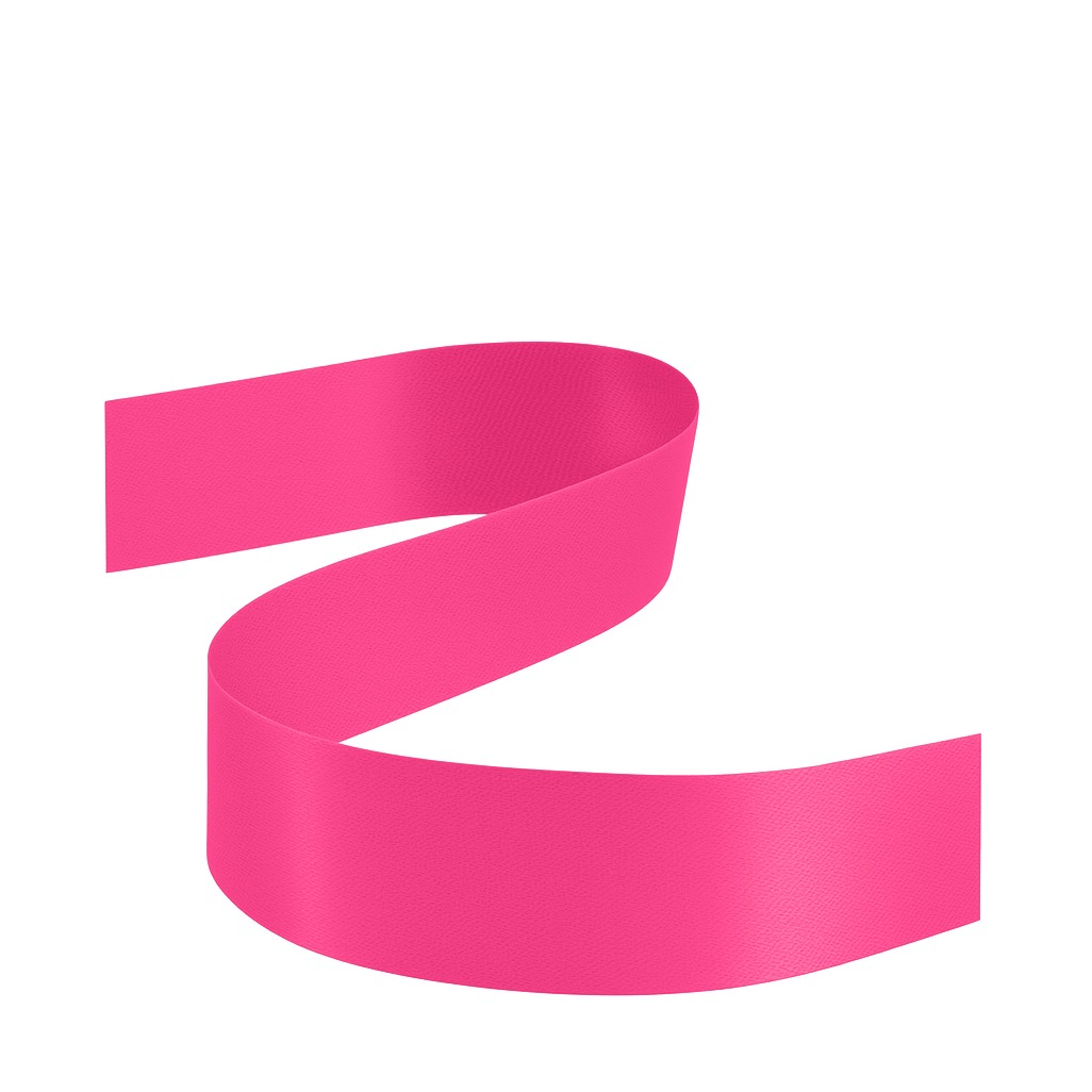 DOUBLE FACED SATIN RIBBON | 50-Yards Per Roll - 1 1/2" - Shocking Pink
