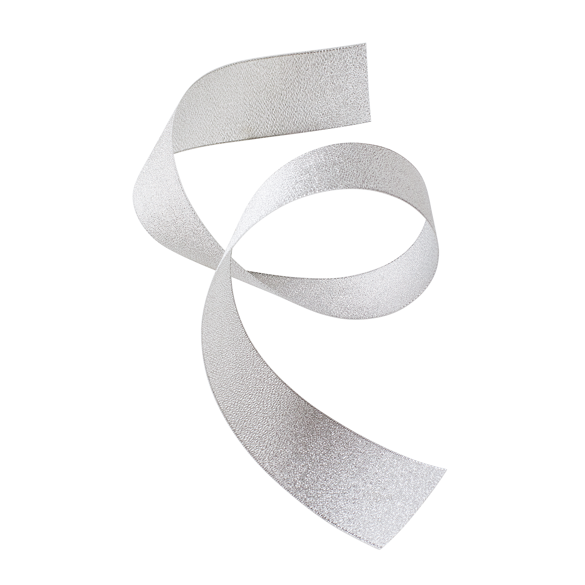 METALLIC RIBBON | 25-Yards per Roll - 1 1/2" - Silver