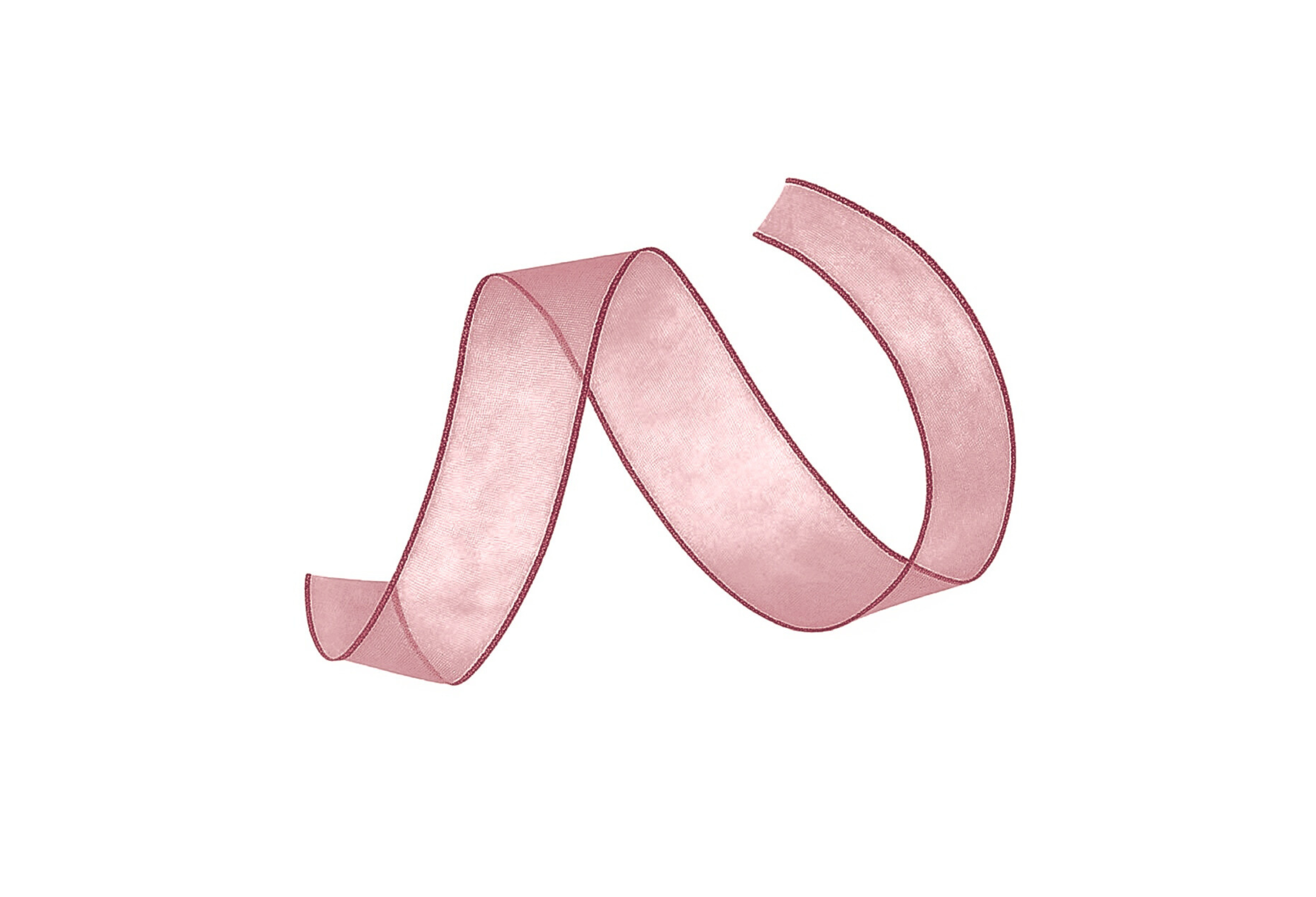 WIRED SHEER RIBBON | 50-Yards per Roll - 1 1/2" - Burgundy