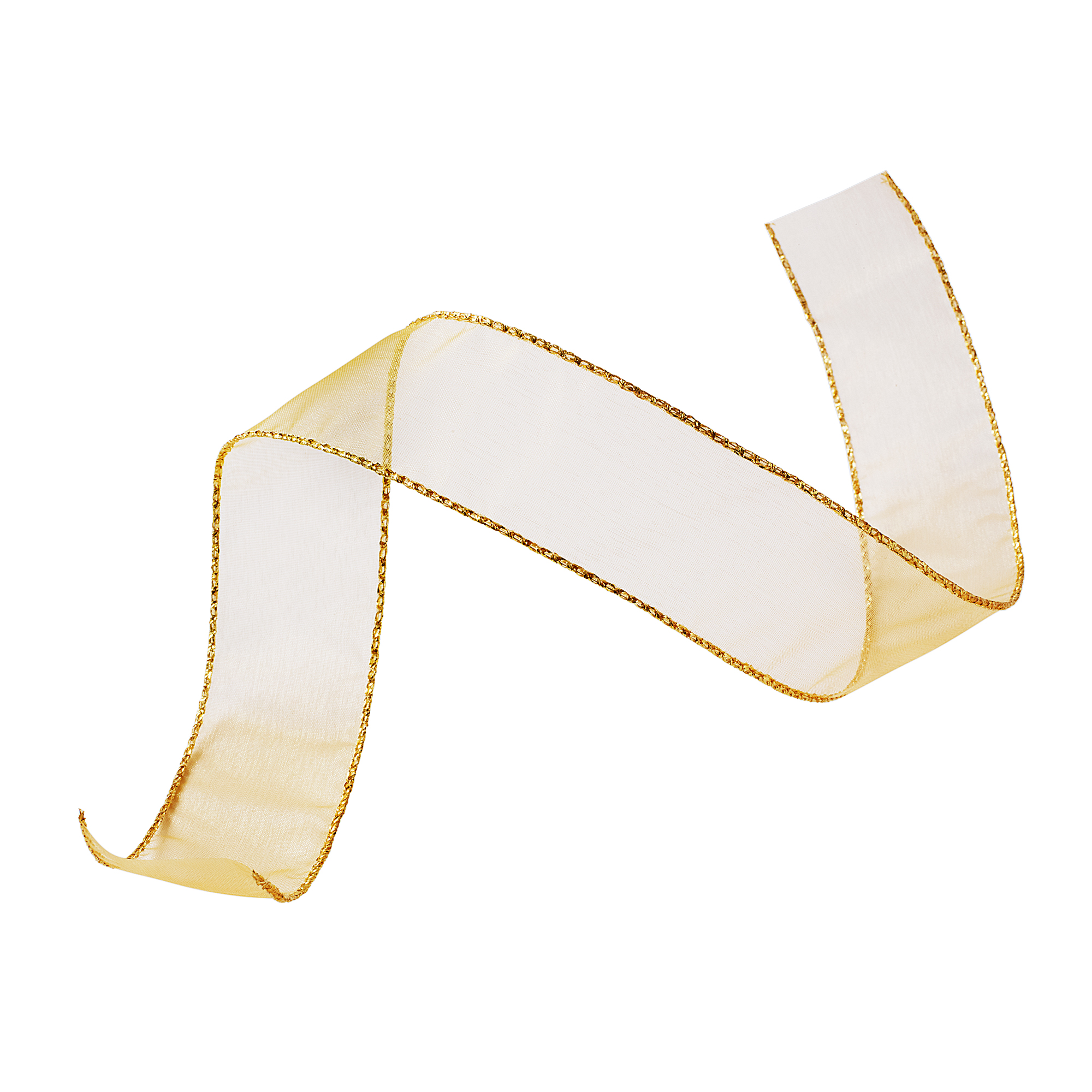 WIRED SHEER RIBBON | 50-Yards per Roll - 1 1/2" - Gold