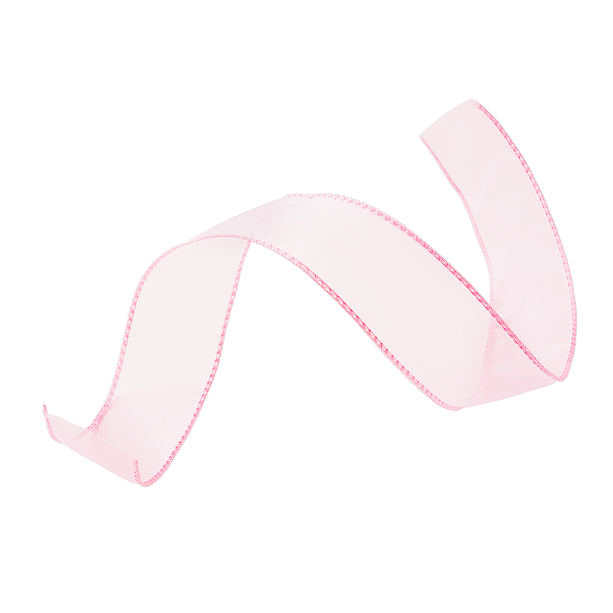 WIRED SHEER RIBBON | 50-Yards per Roll - 1 1/2" - Light Pink