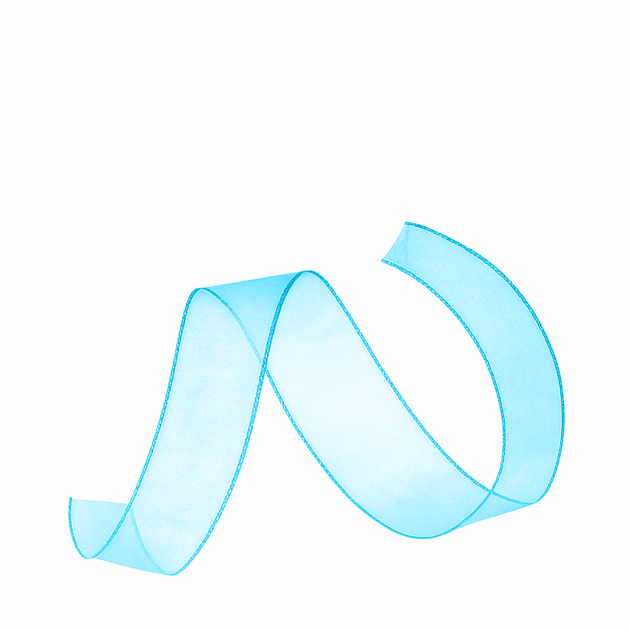 WIRED SHEER RIBBON | 50-Yards per Roll - 1 1/2" - Turquoise