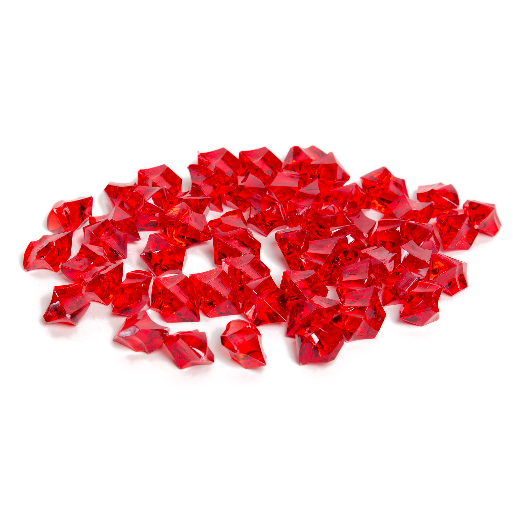 ACRYLIC ROCKS | 1-Pound per Pack - Red