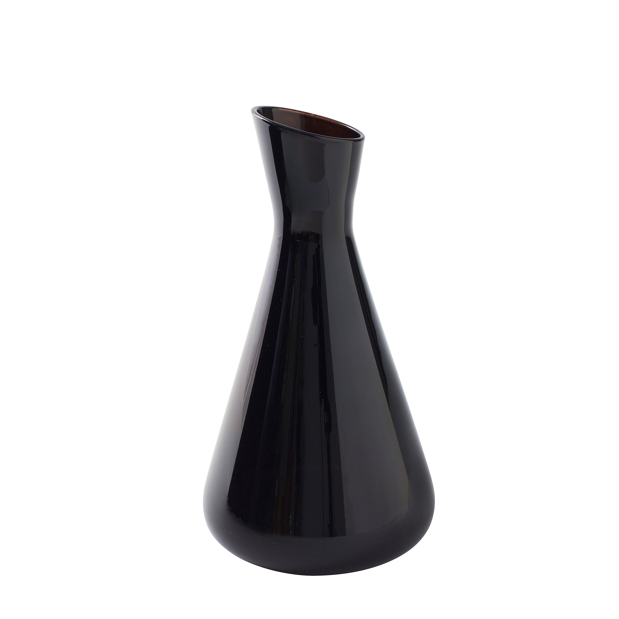ANGLE STEM VASE - Black