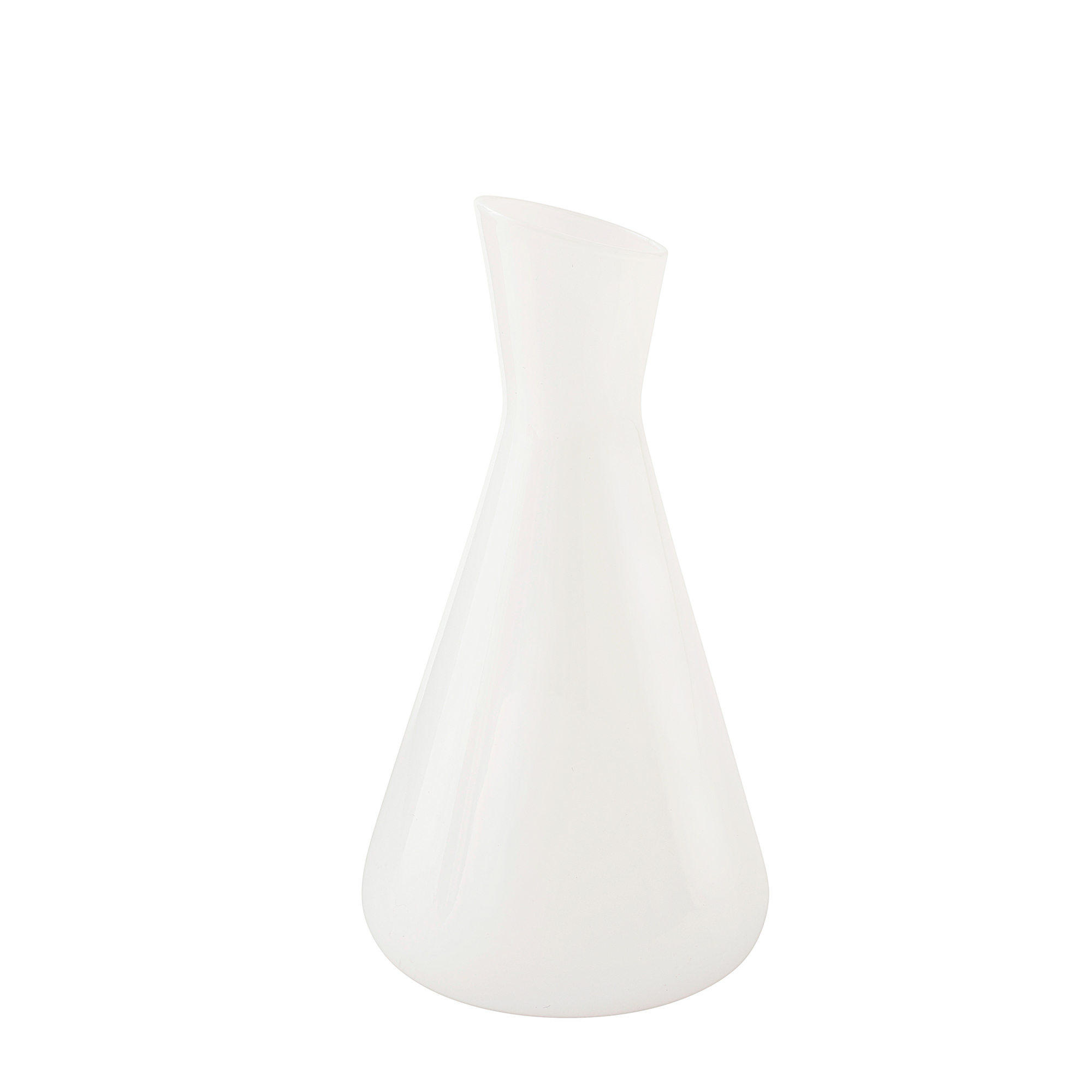 ANGLE STEM VASE - White