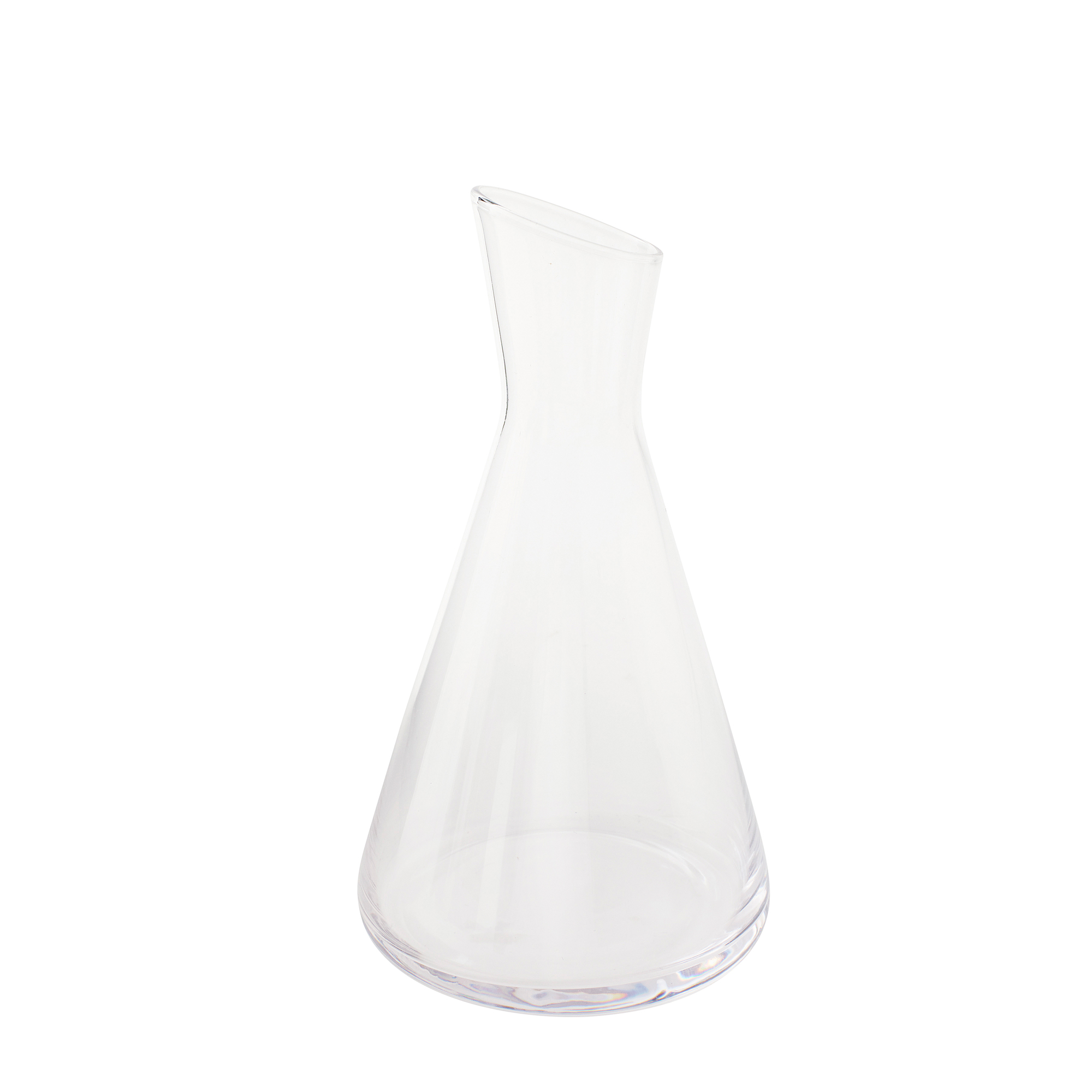 ANGLE STEM VASE - Clear