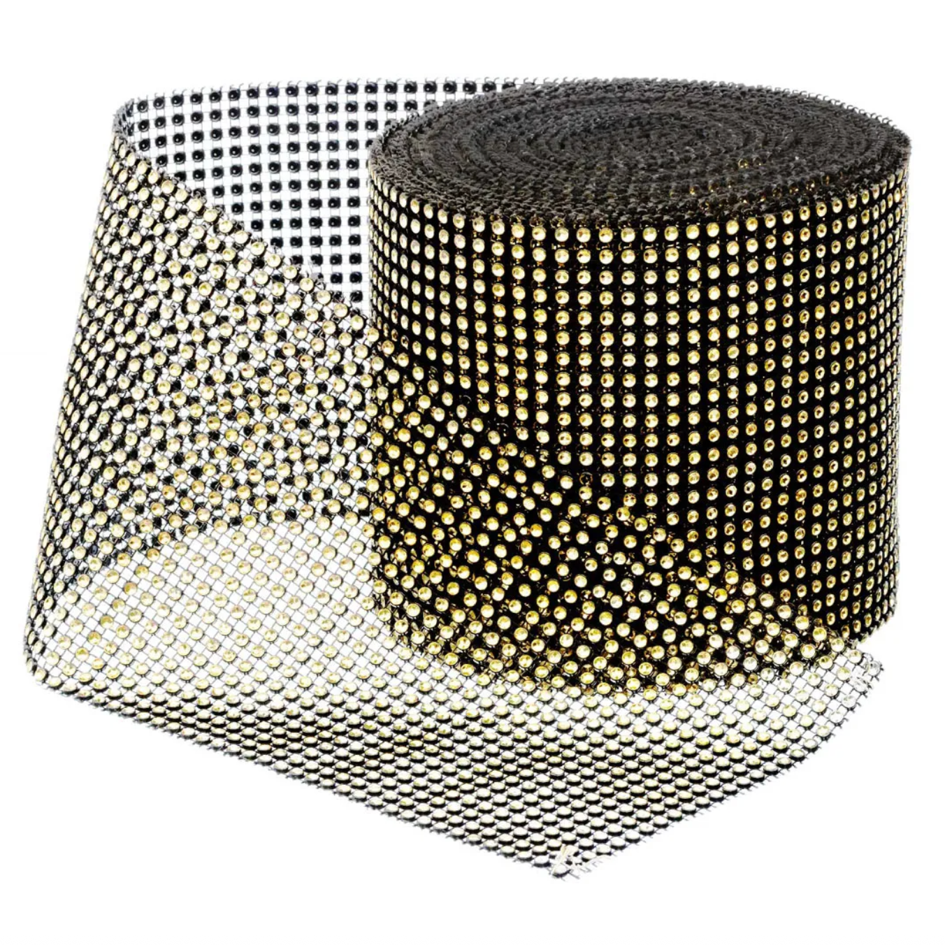 BLING WRAP | 10-Yards per Roll - Black/Gold