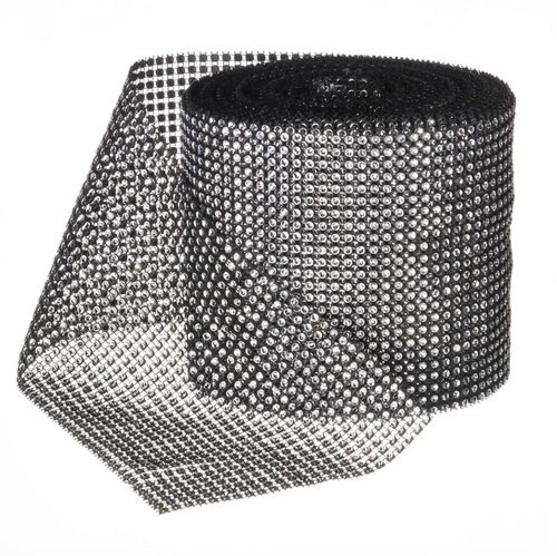 BLING WRAP | 10-Yards per Roll - Black/Silver