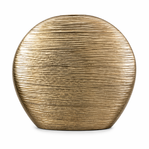 CERAMIC ROUND VASE - Gold