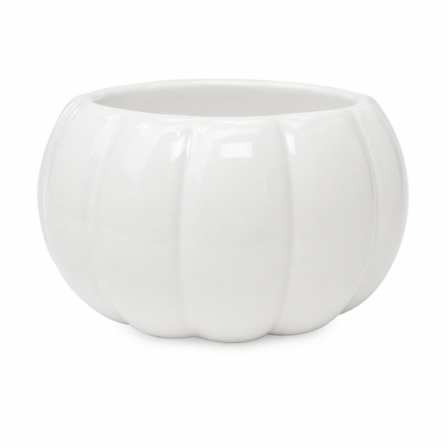 CERAMIC PUMPKIN - White