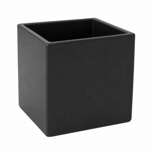 CERAMIC CUBE - 6" × 6" × 6" - Black