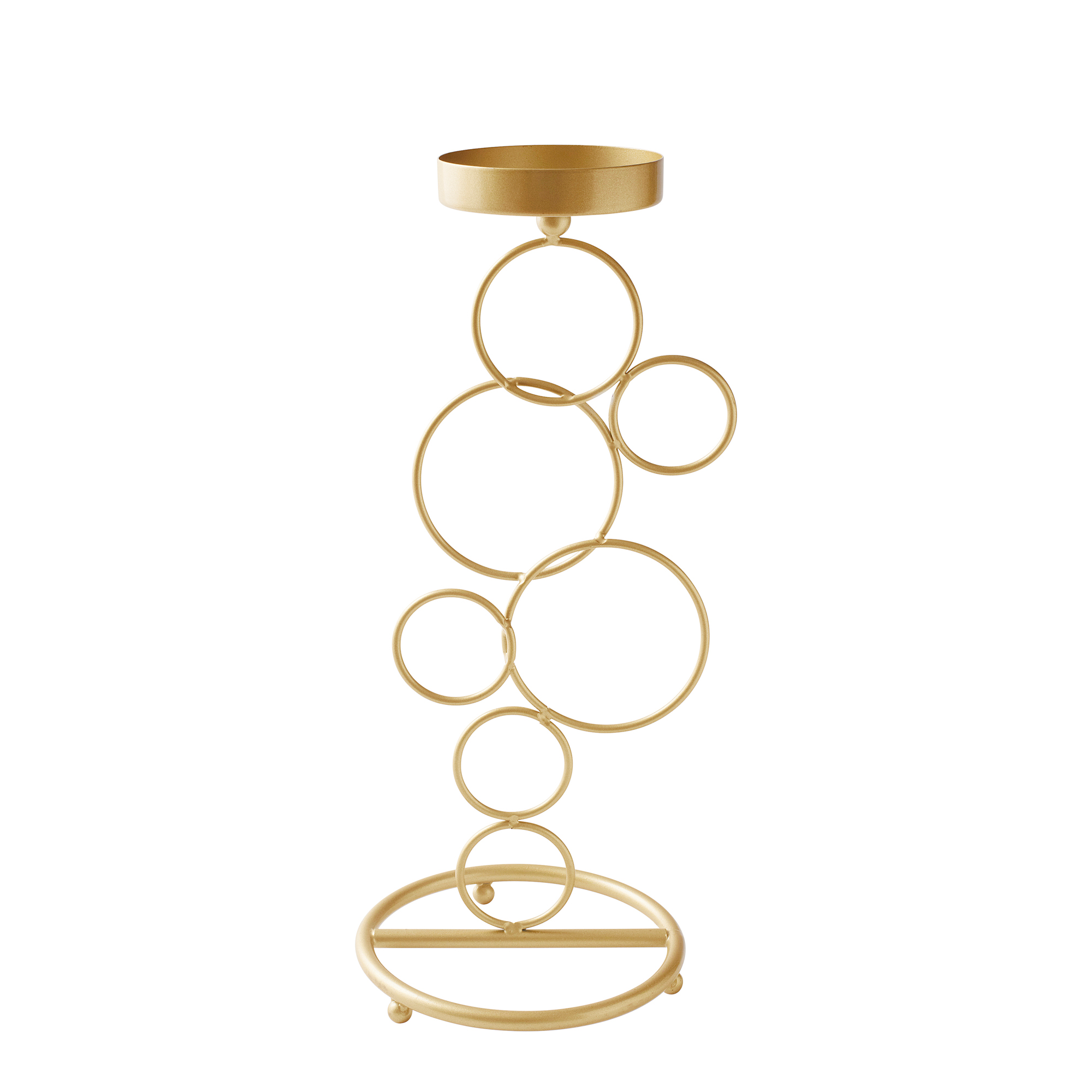 RING CANDELABRA - 24" - Gold