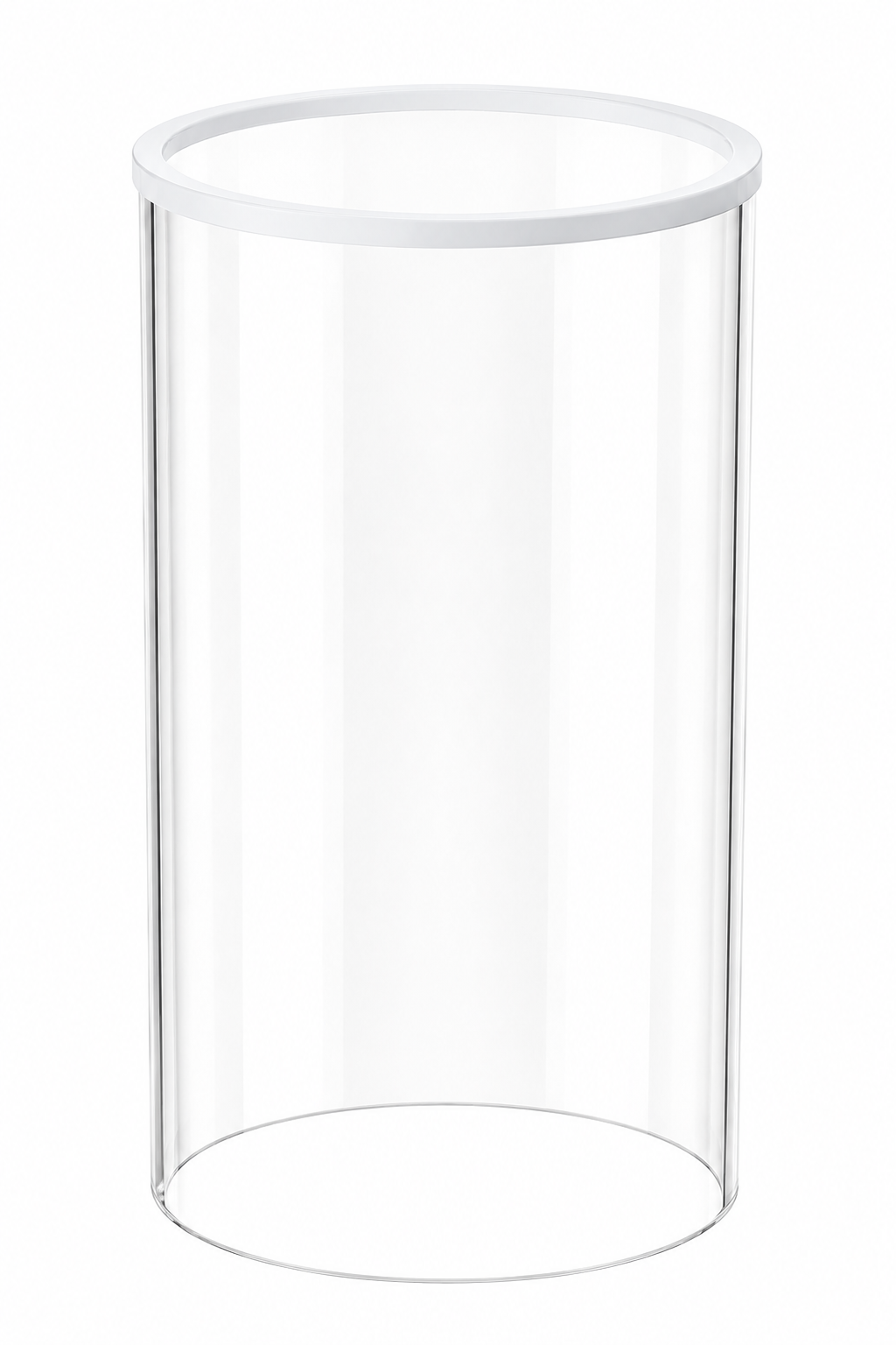 GLASS SHADES WITH COLORED RIM