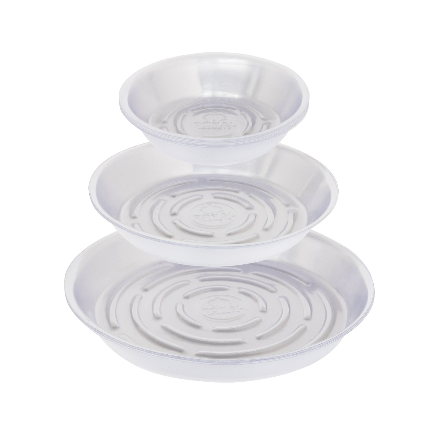 PLASTIC SAUCERS, SET OF 3 | 30-Piece per Pack