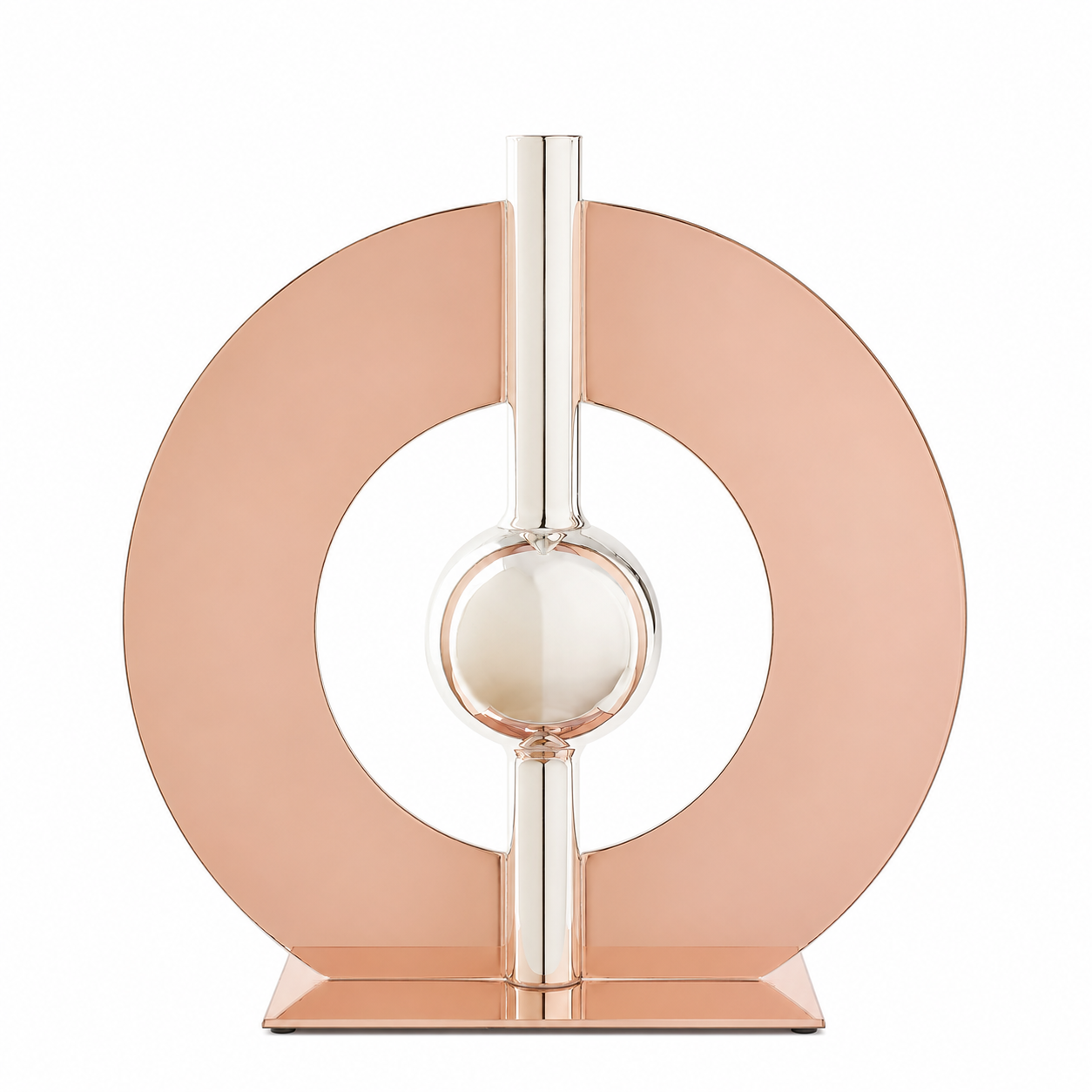 HALO VASE WITH BALL ACCENT