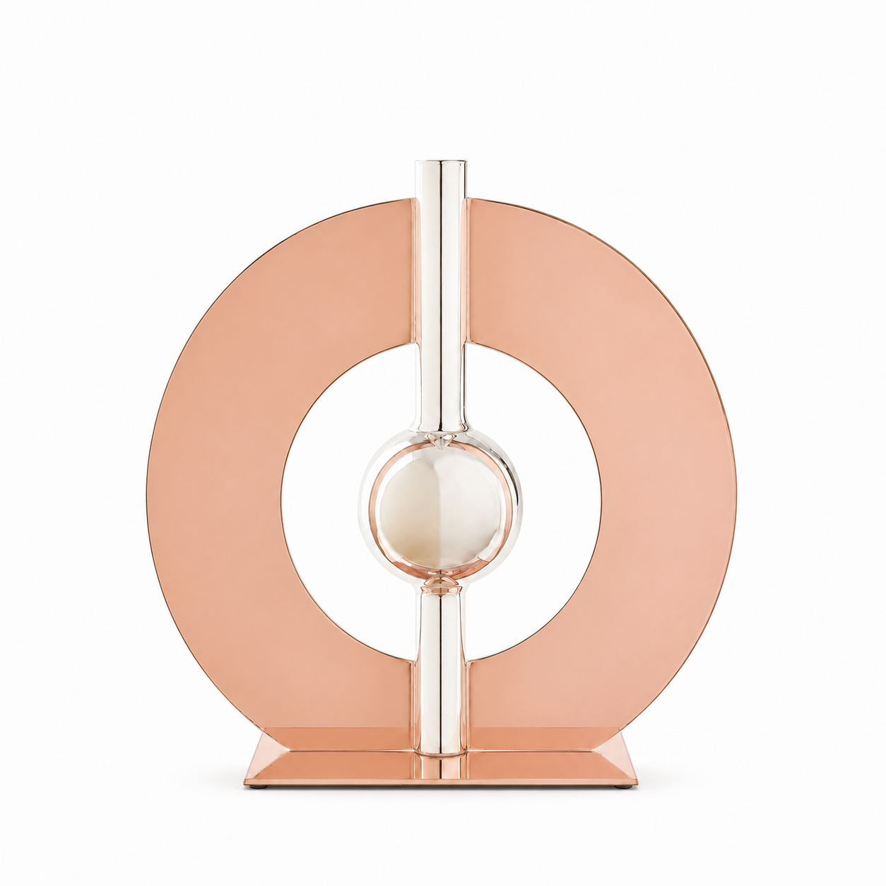 HALO VASE WITH BALL ACCENT
