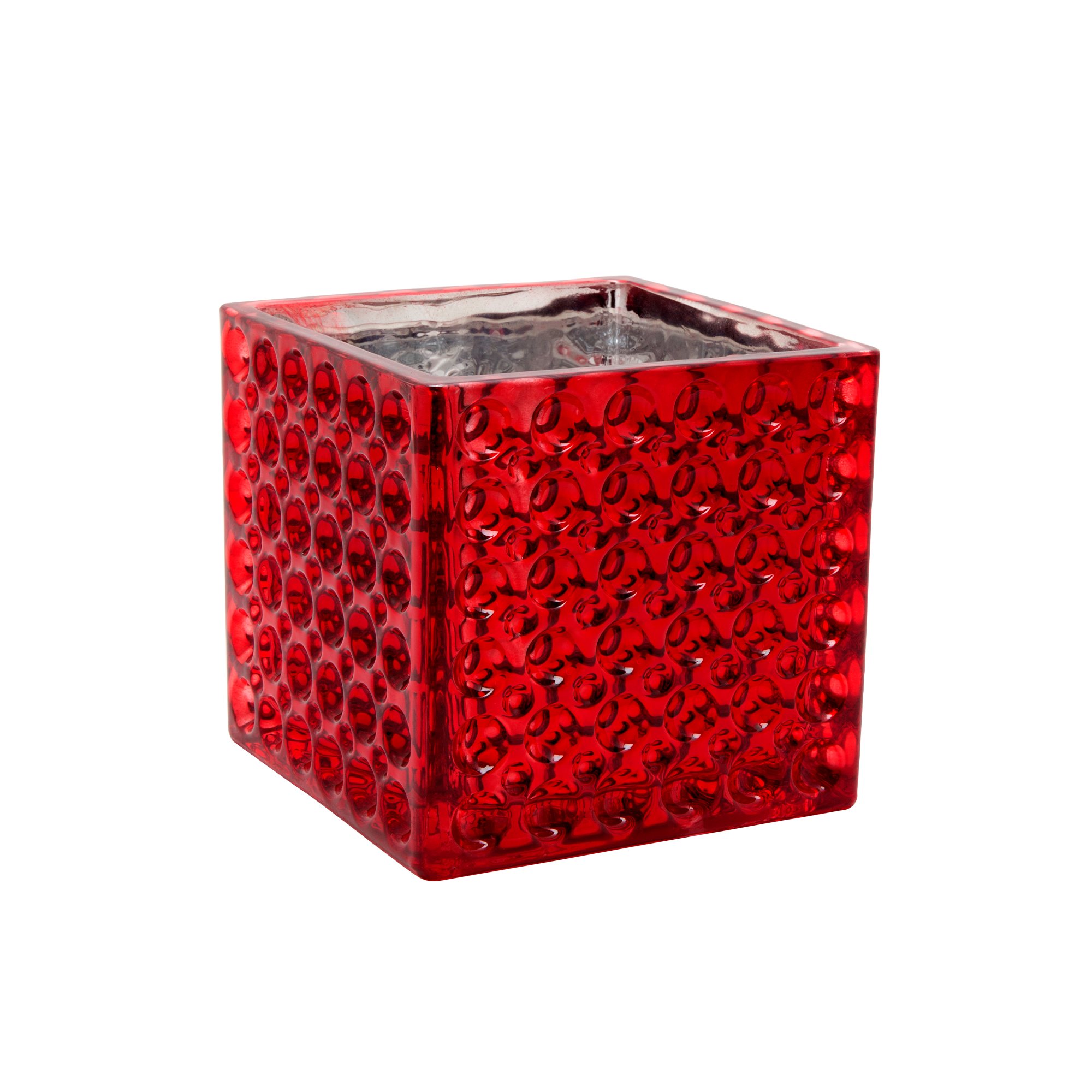 DIMPLED CUBE - 6" × 6" - Red