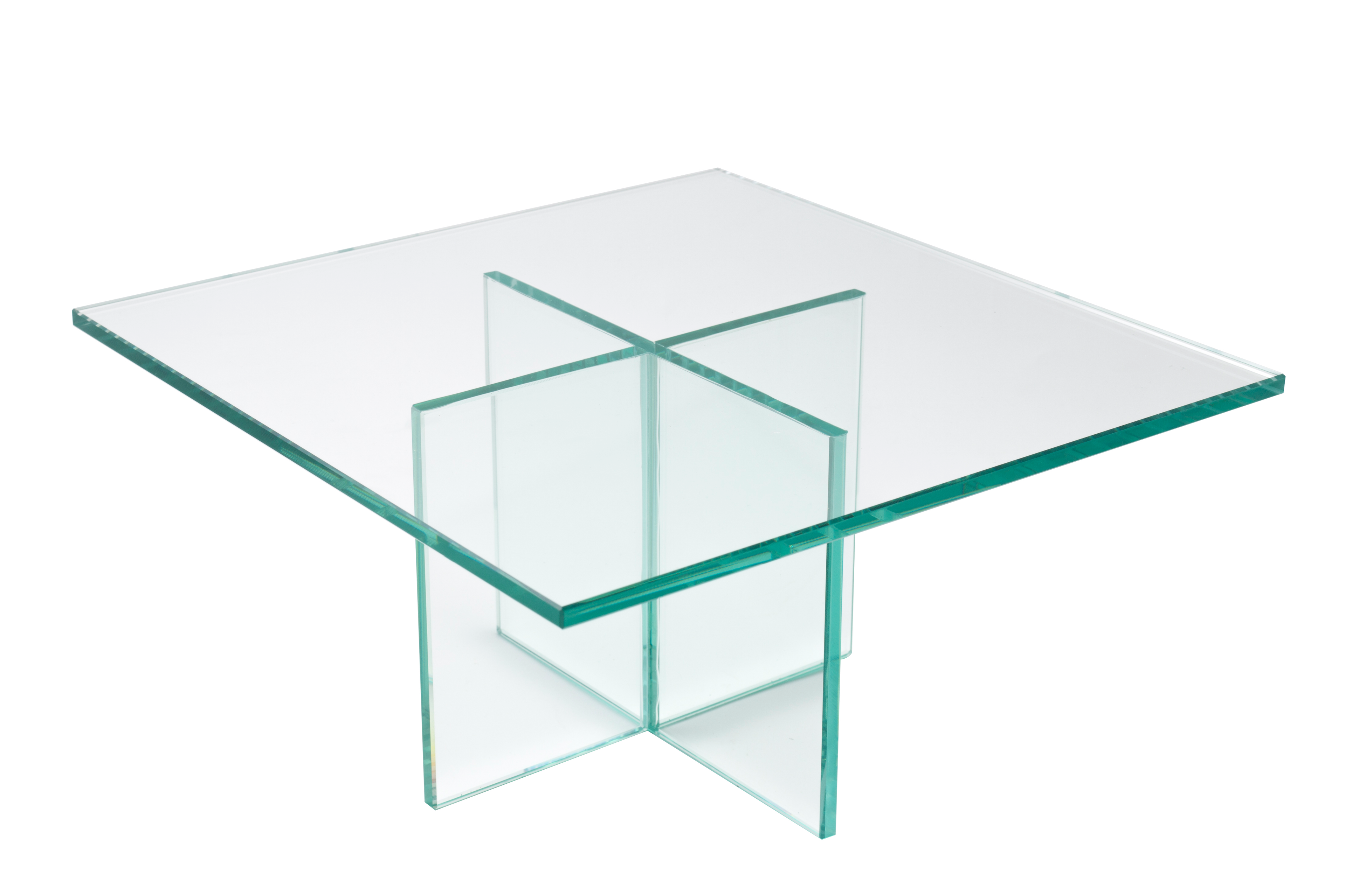 PLATE GLASS STAND - 8" × 8" × 4"