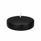 FLOATING CANDLE - 3" × 1" - Black - 12-Piece per Pack