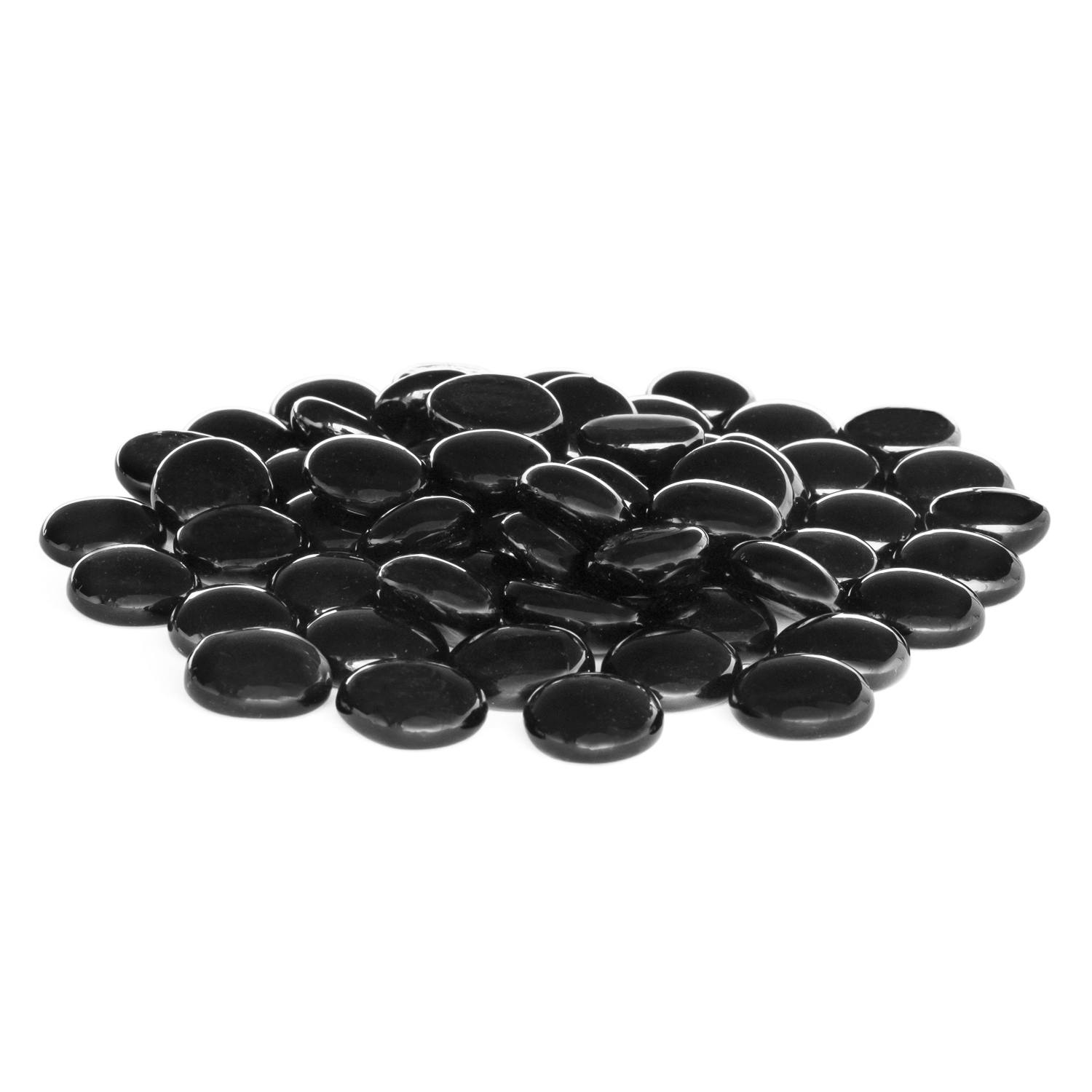 FLAT MARBLES | 5-Pounds per Pack - Black