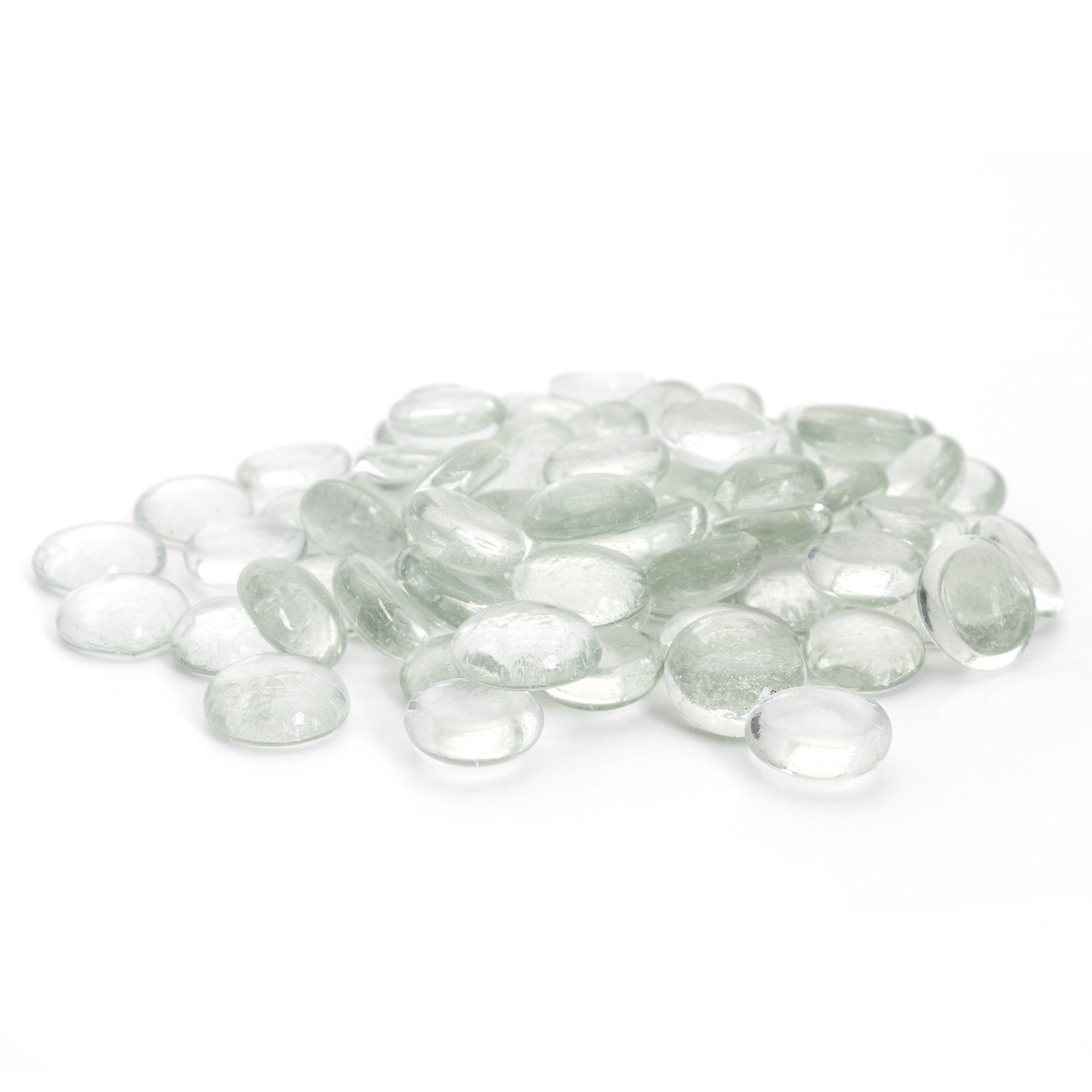 FLAT MARBLES | 5-Pounds per Pack - Clear