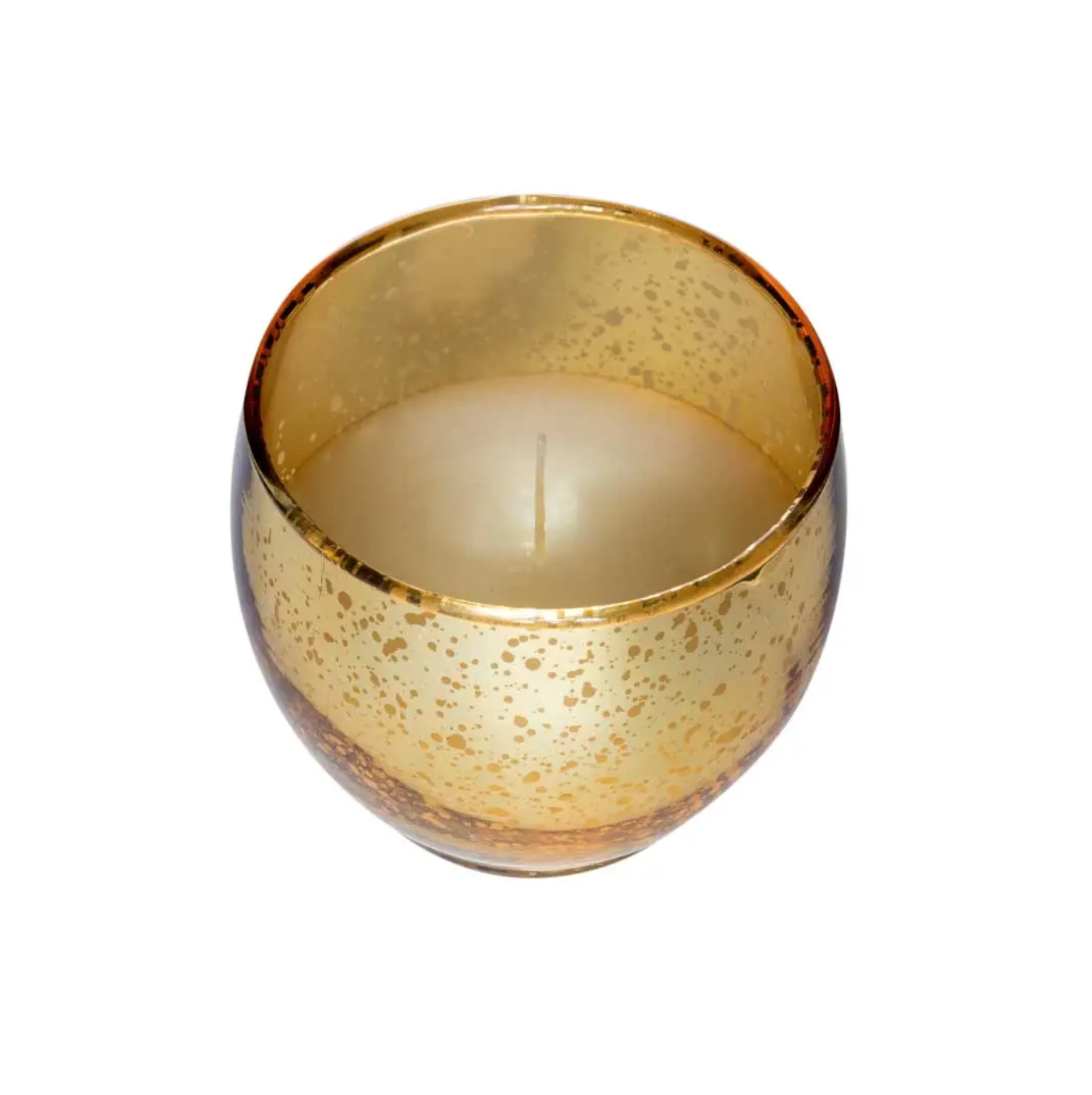 PREFILLED ROLY POLY VOTIVE GLASS - Gold