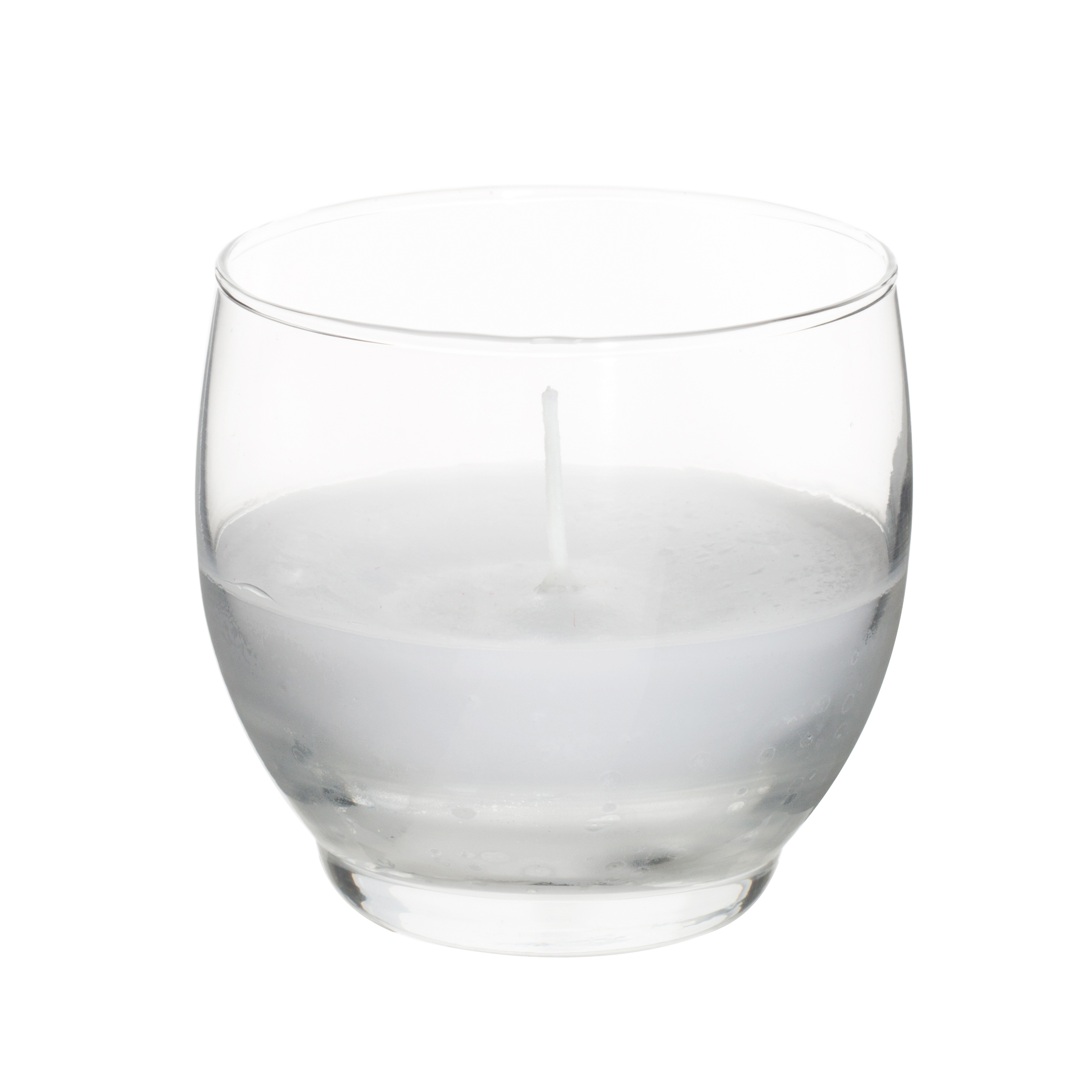 PREFILLED ROLY POLY VOTIVE GLASS - Clear