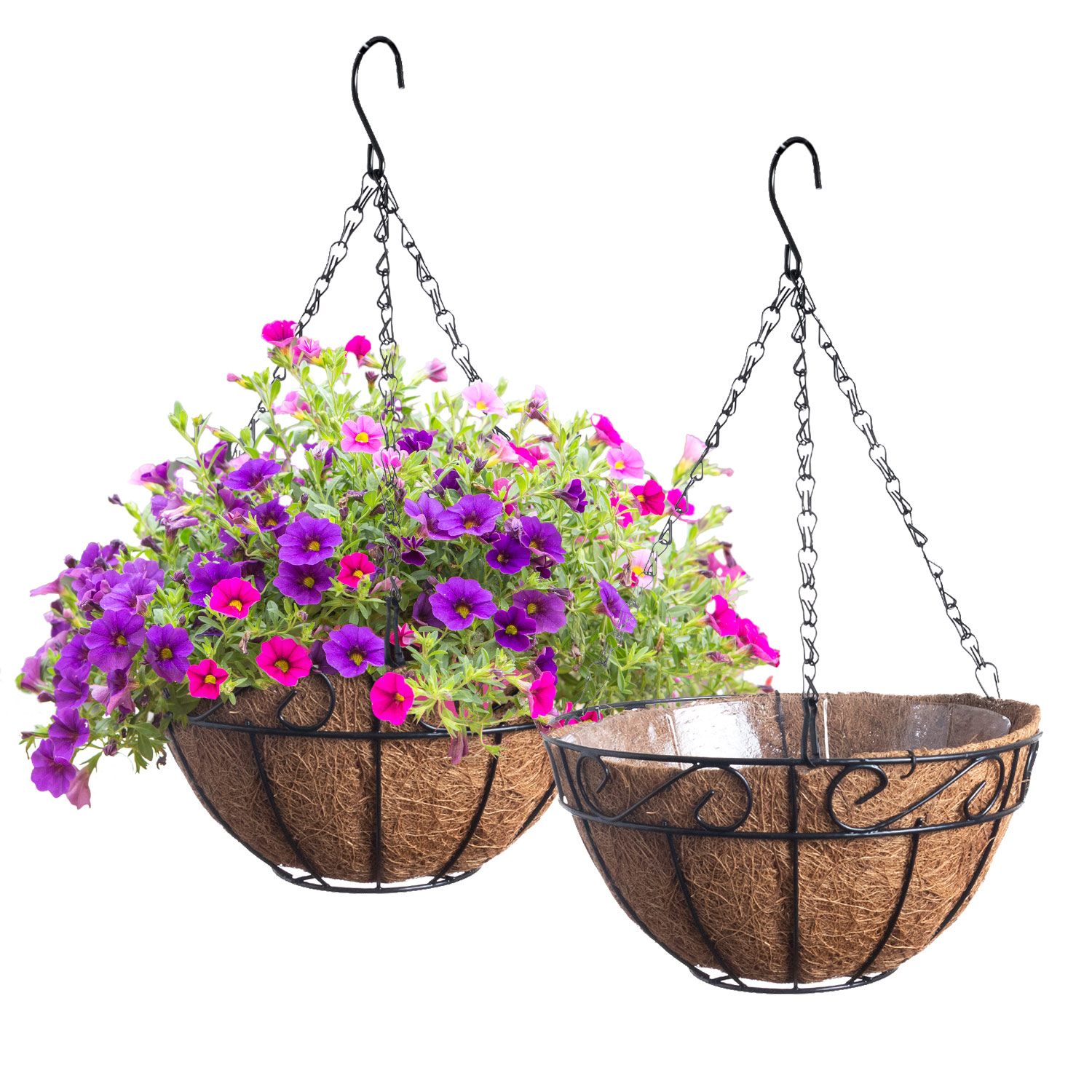 HANGING BASKET WITH LINER