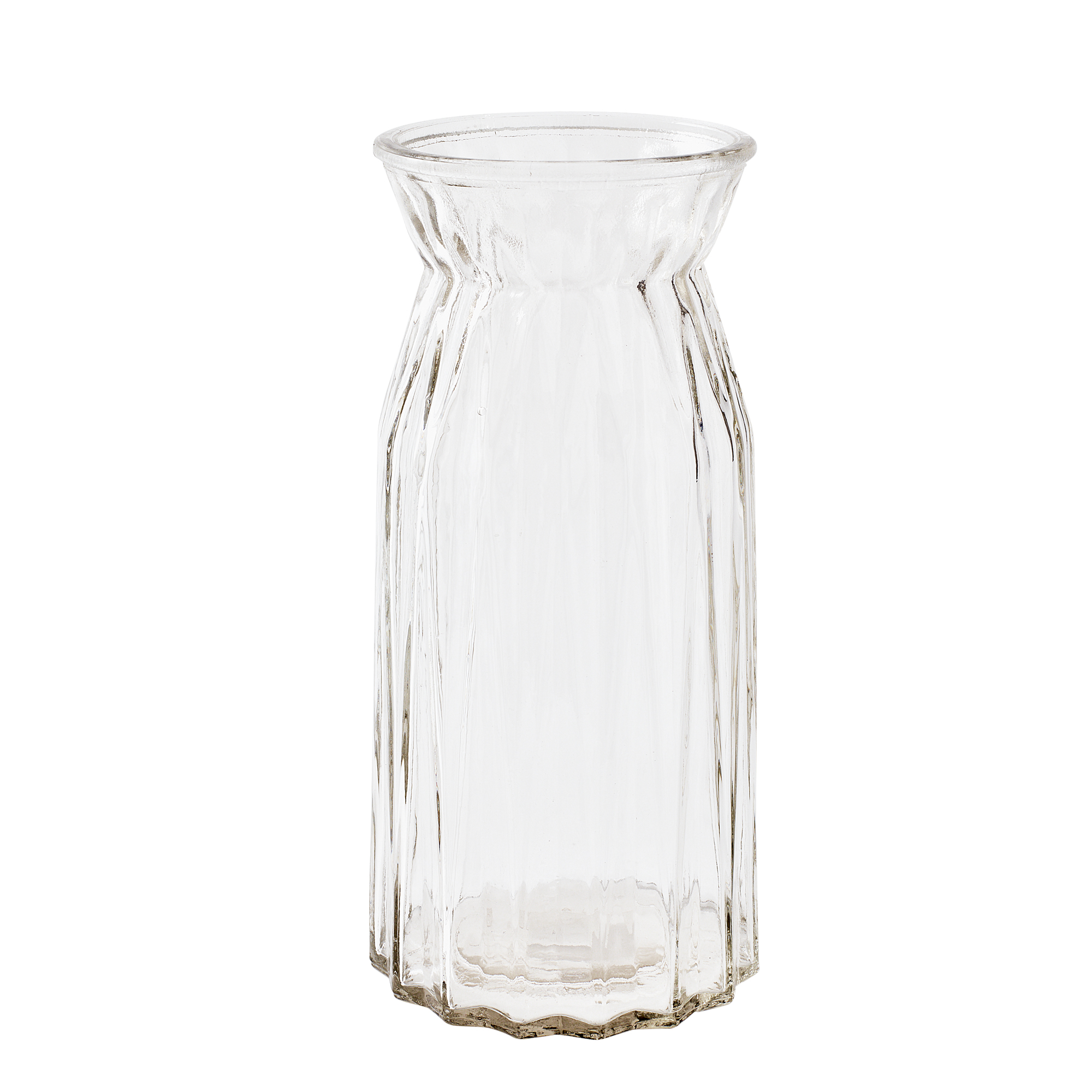 TALL GEO GLASS VASE - Clear