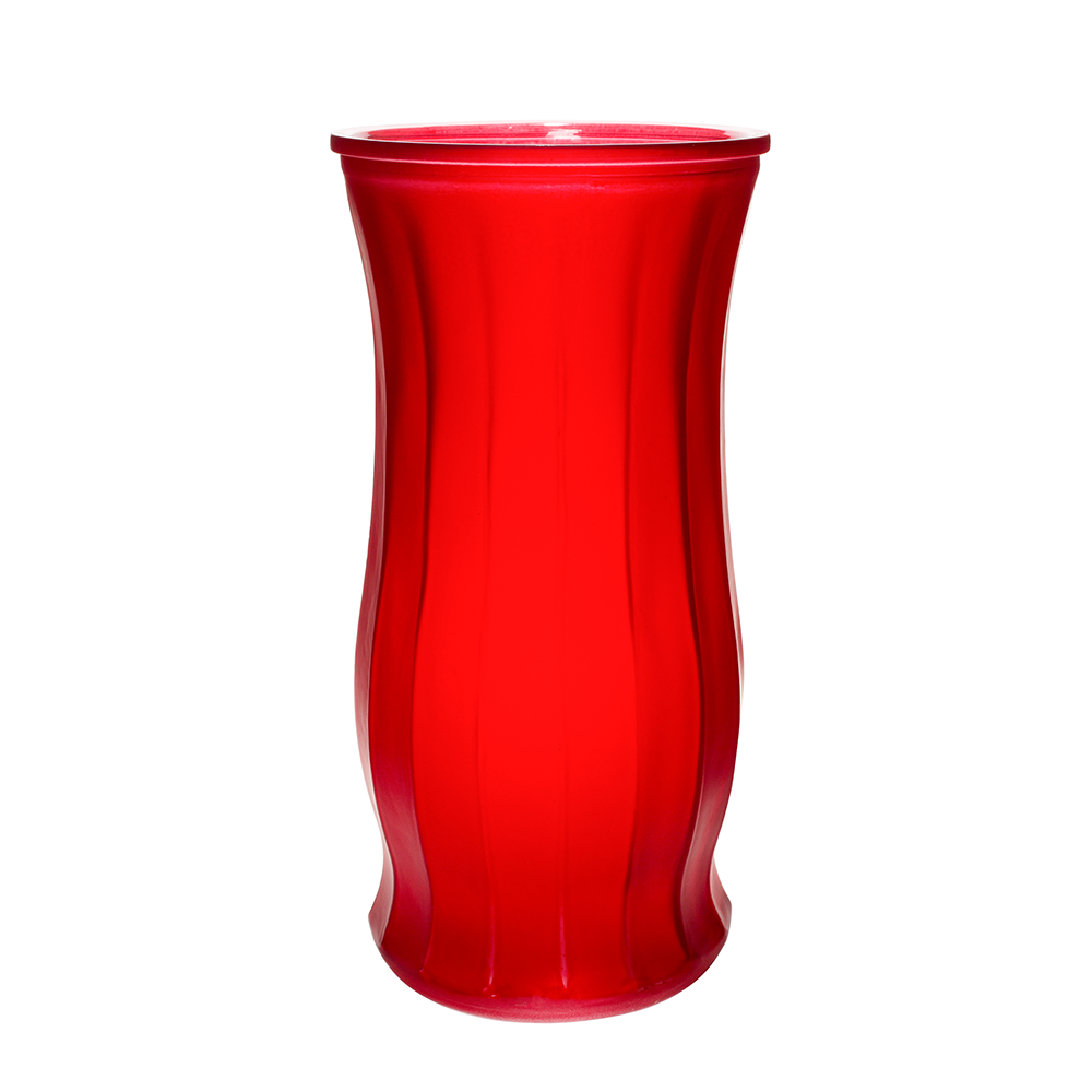 ONE DOZEN ROSE VASE - Red