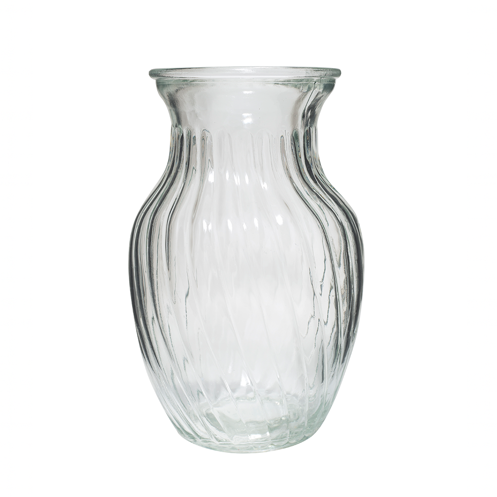 SWIRL BUNCH VASE - Clear