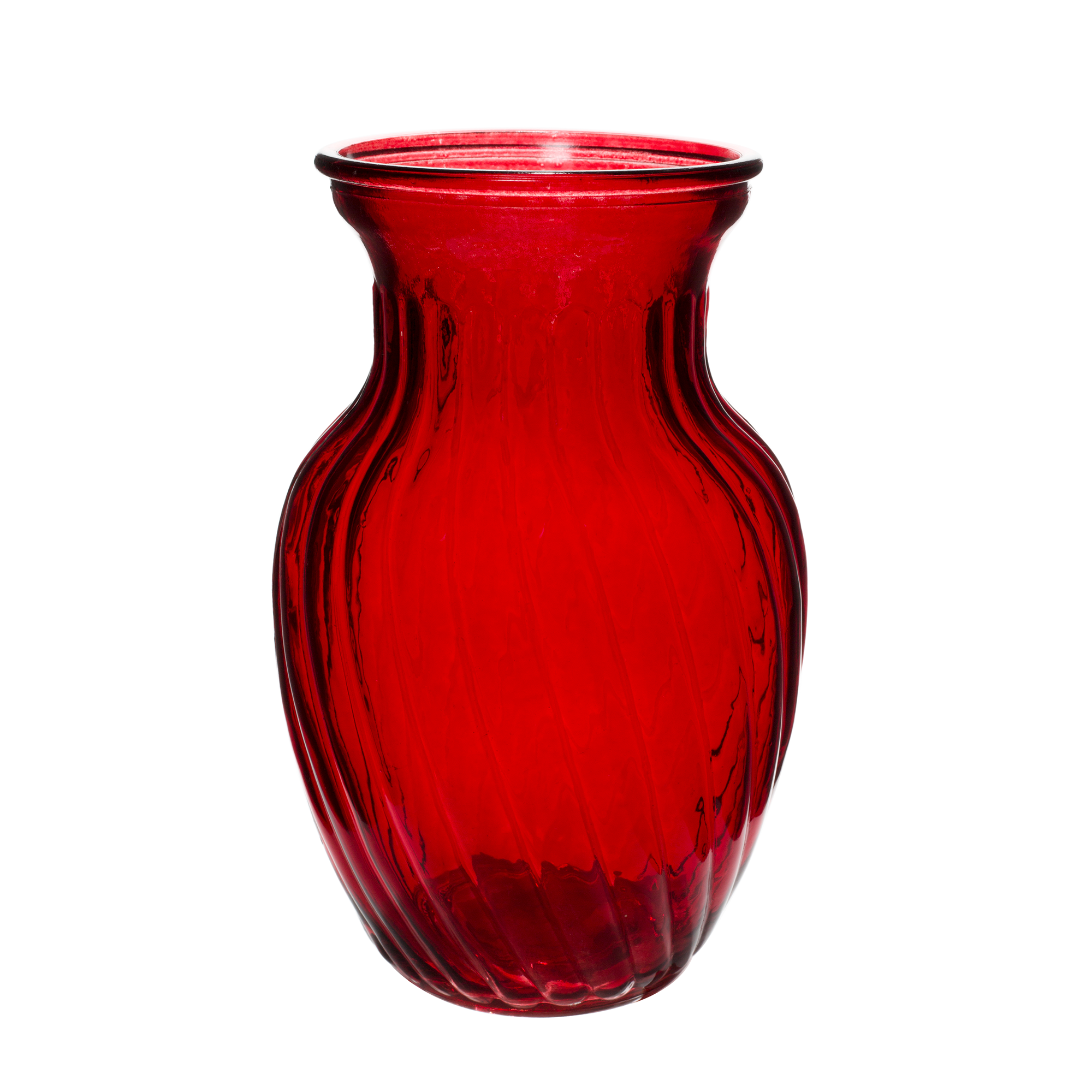 SWIRL BUNCH VASE - Red