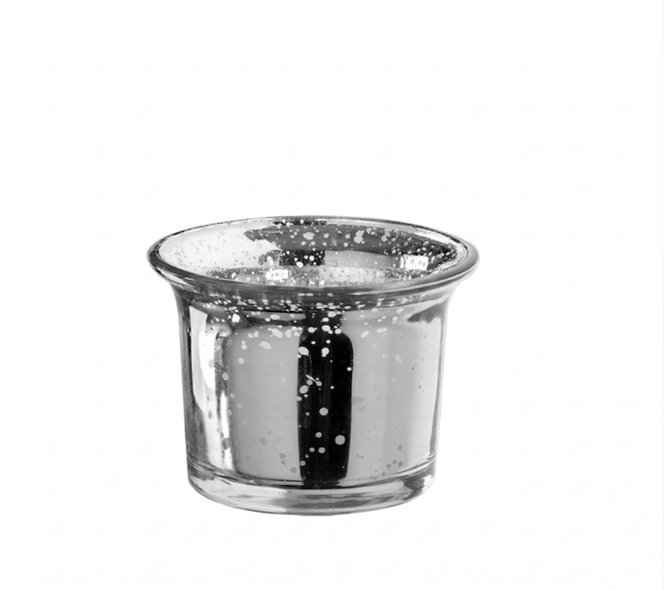 UNFILLED OYSTER VOTIVE GLASS - 2" × 1.8"