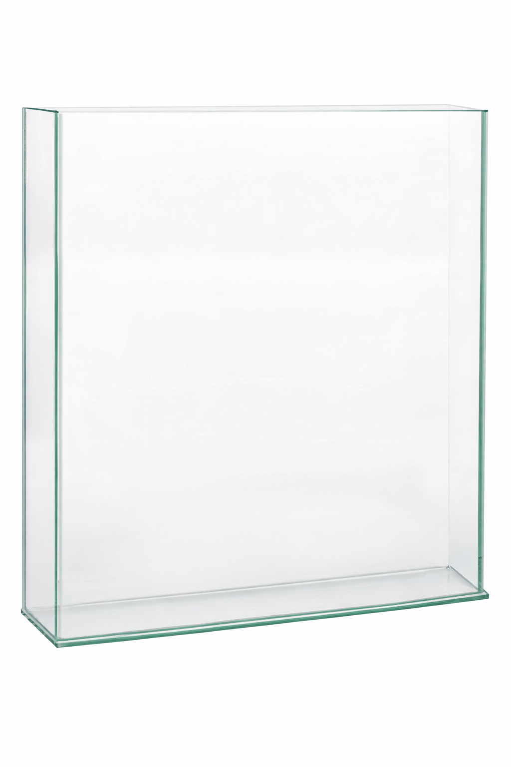 RECTANGLE PLATE GLASS VASE - 7" × 2" × 10" - 8-Piece per Pack
