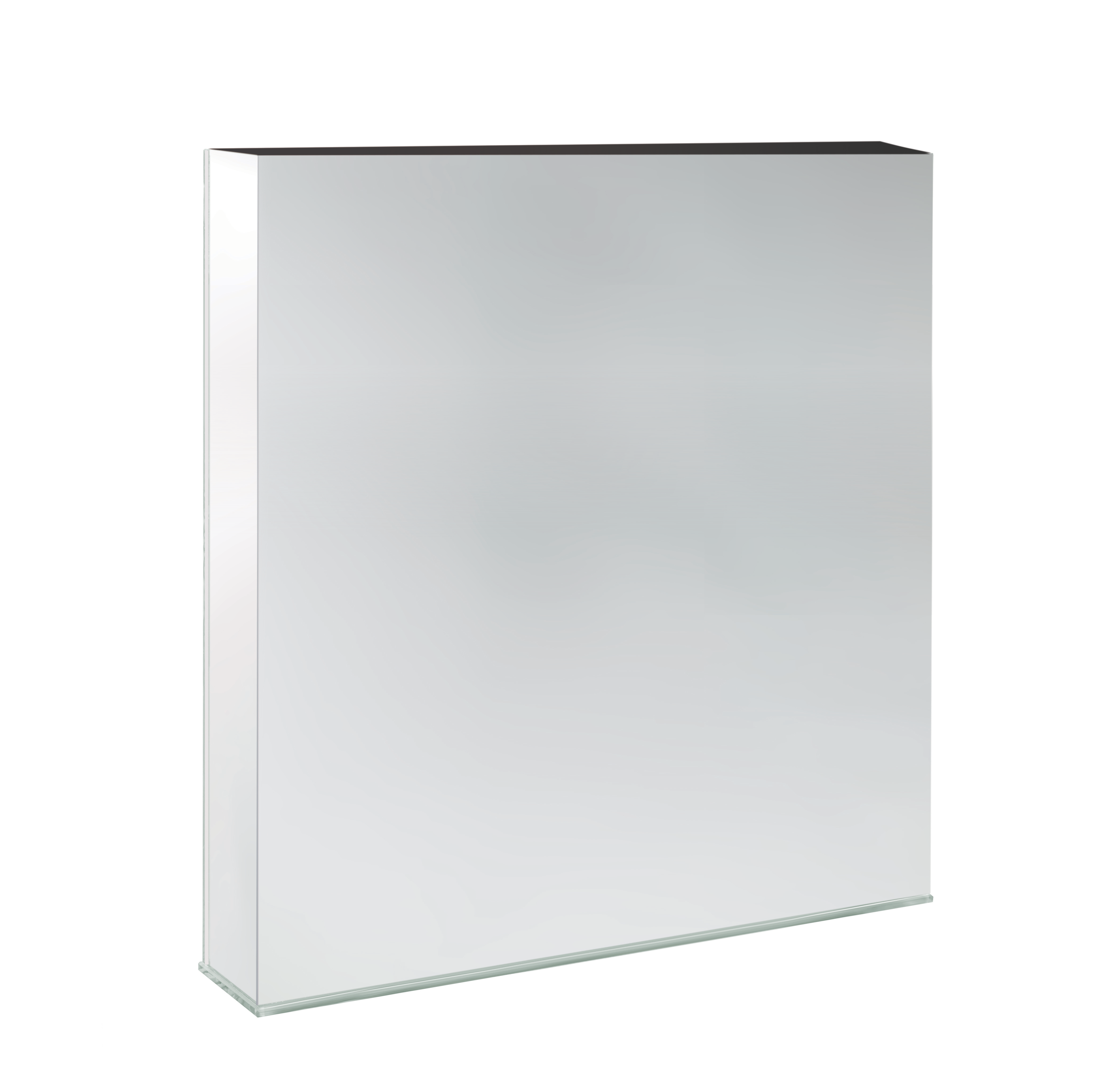 MIRROR PANEL VASE - Silver Mirror